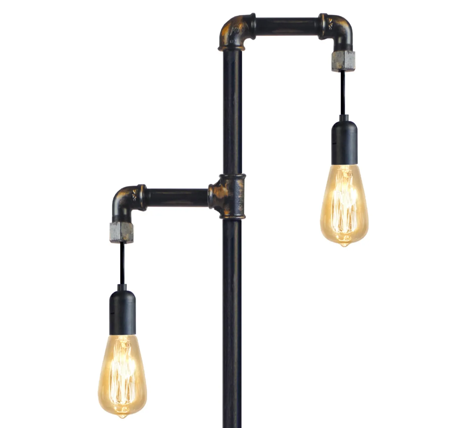 Tosel Hydraulik A Piantana 32x155 cm Nero 2 Luci