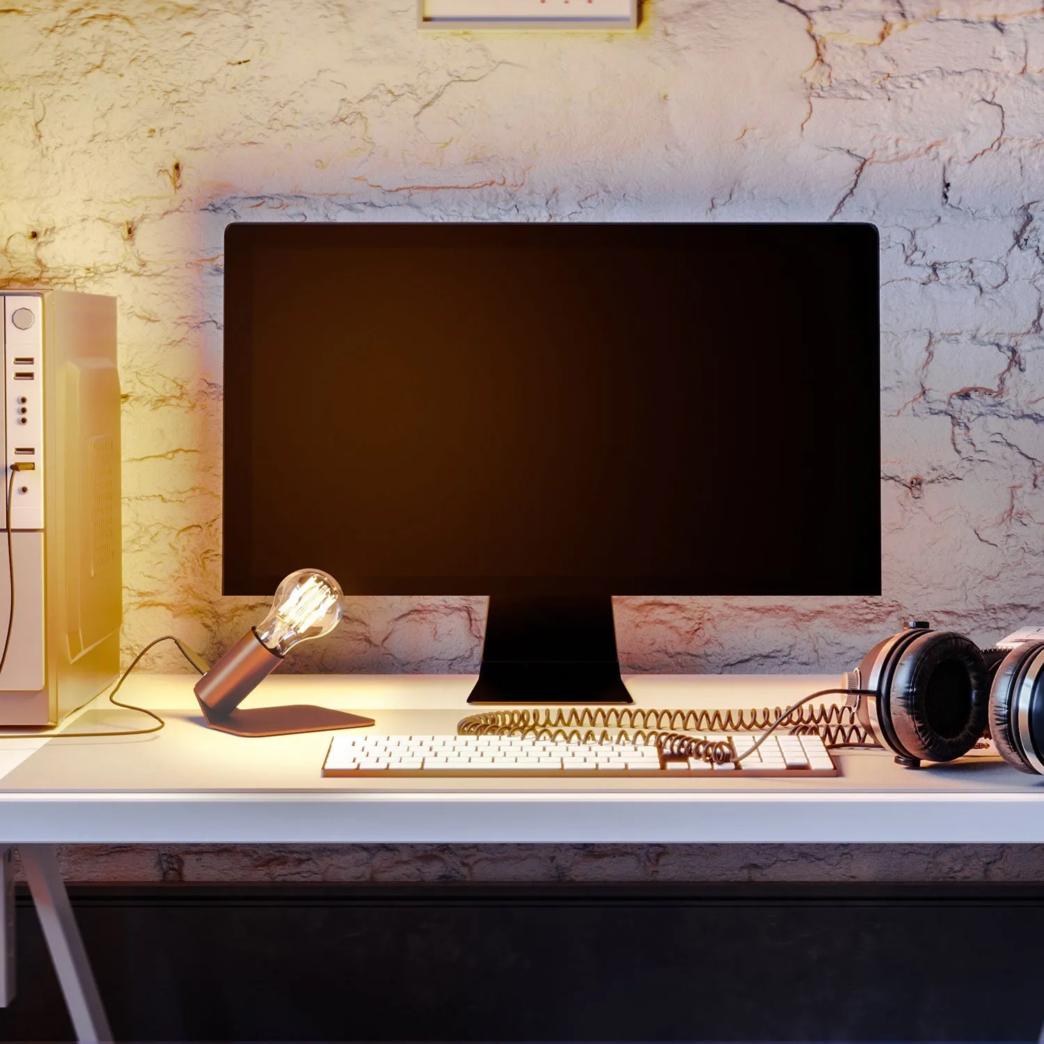 Creative Cables SI lampada tavolo USB-C 5V rame satinato E27