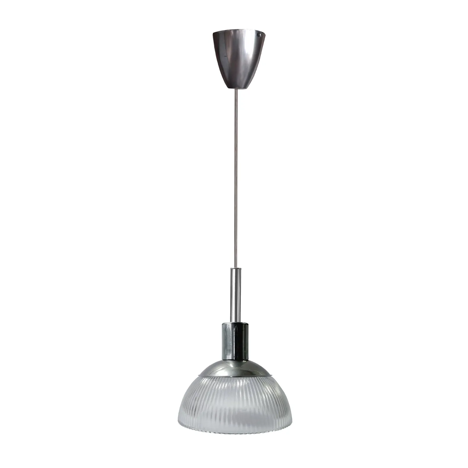Tosel Copenhaga Sospensione 20x100 cm Bianco Vetro