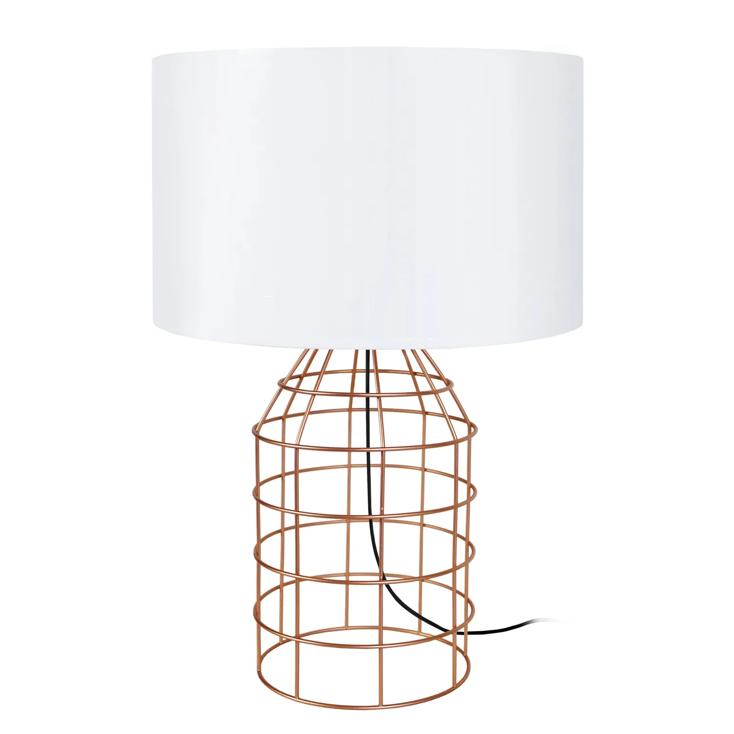 Tosel Craparola lampada da tavolo matita bianco 35x52cm