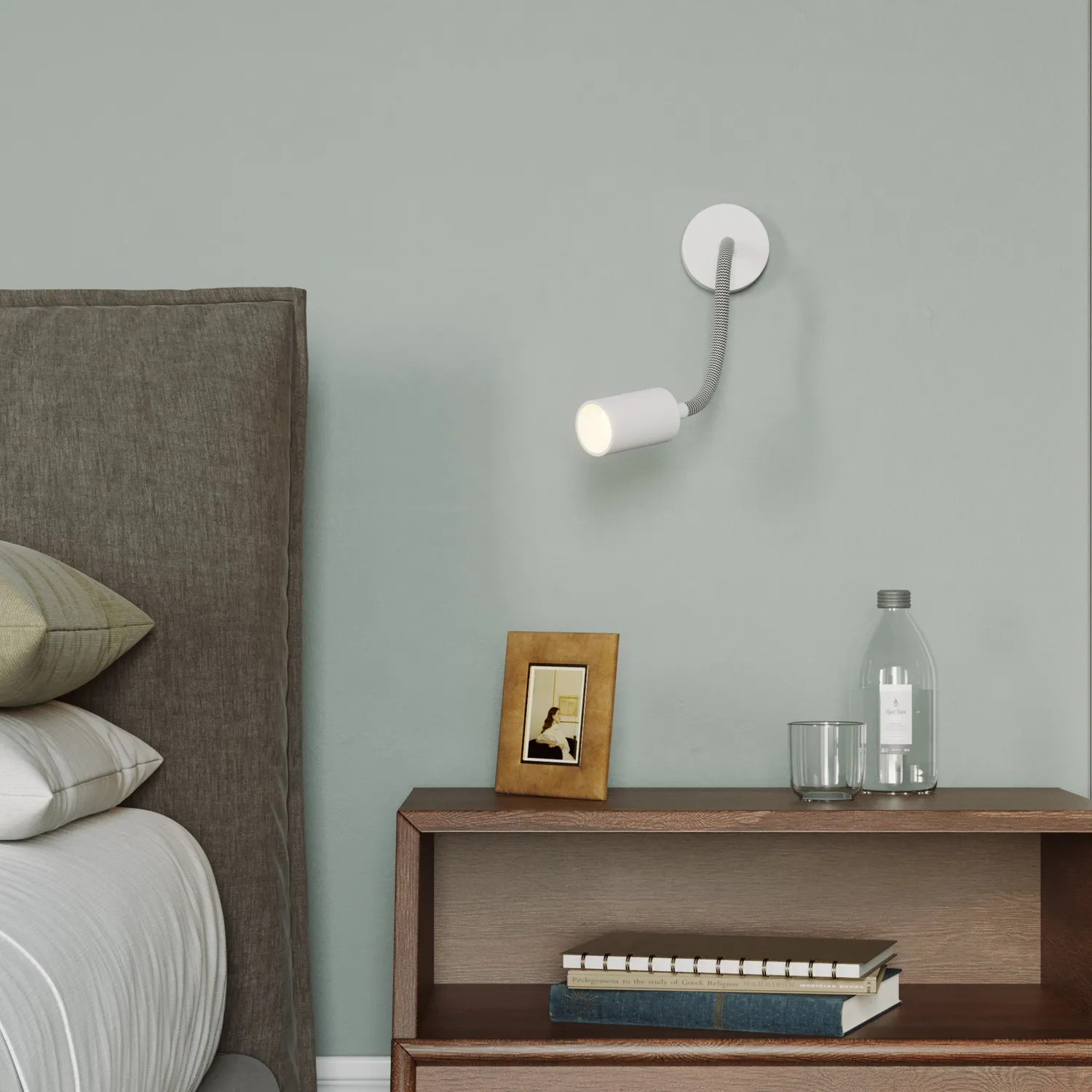 Creative Cables Bispot Flex 30 applique bianco opaco con lampadina
