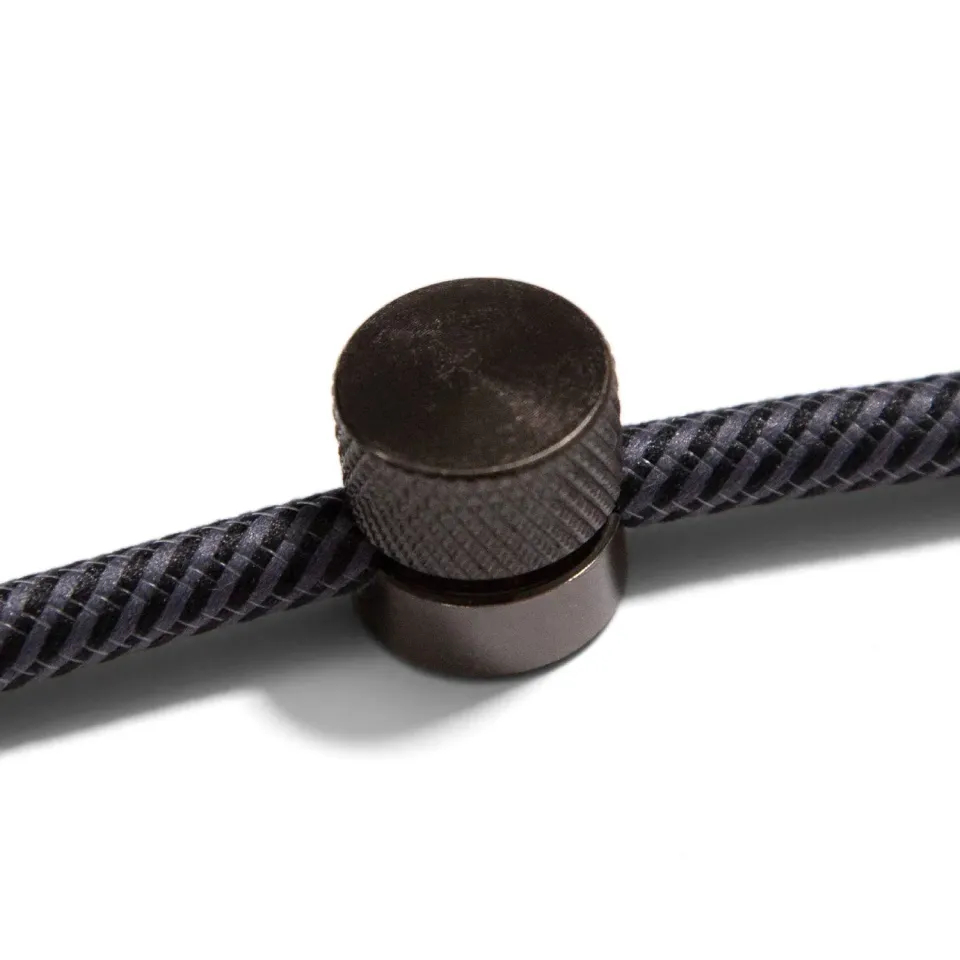 Creative Cables Sarè passacavo nero perla 2 pezzi metallo