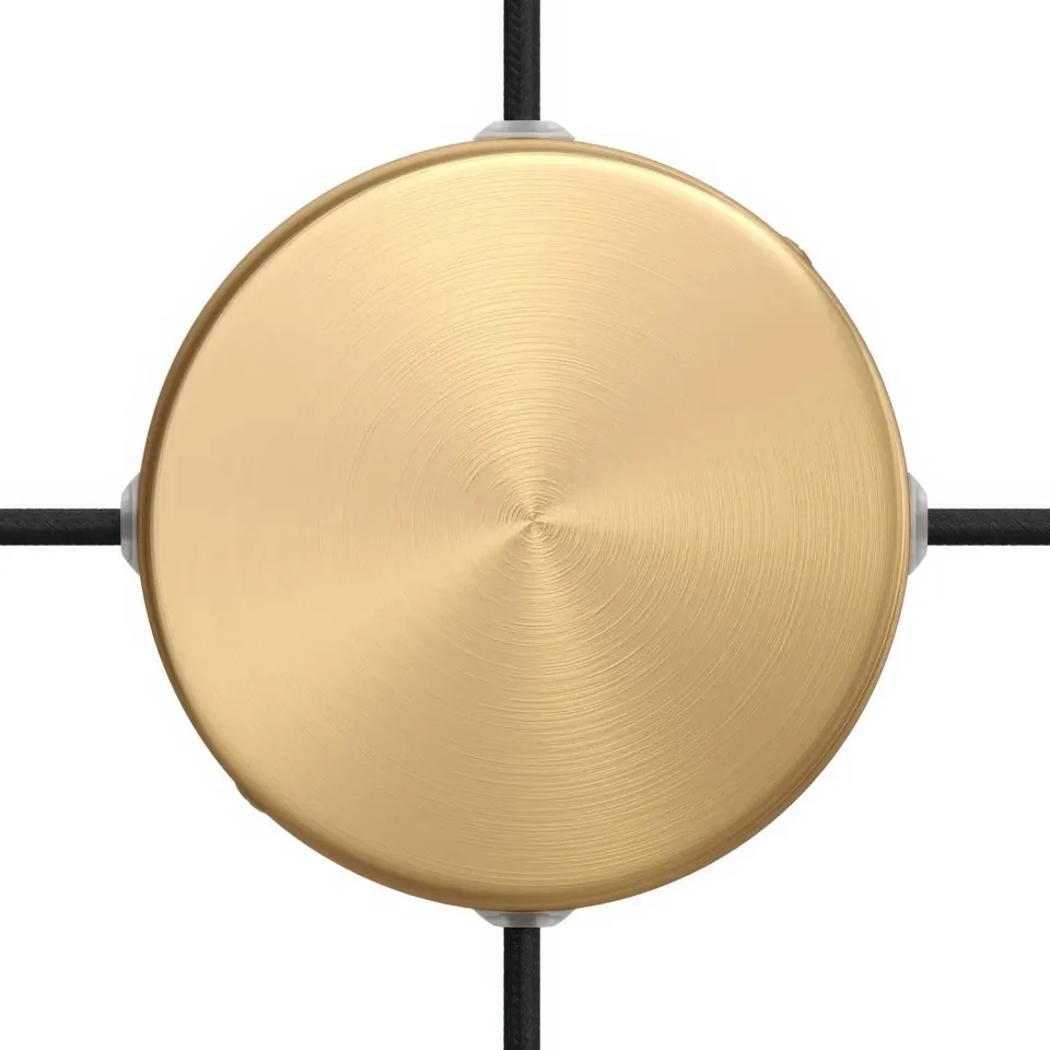 Creative Cables rosone soffitto 4 fori bronzo satinato