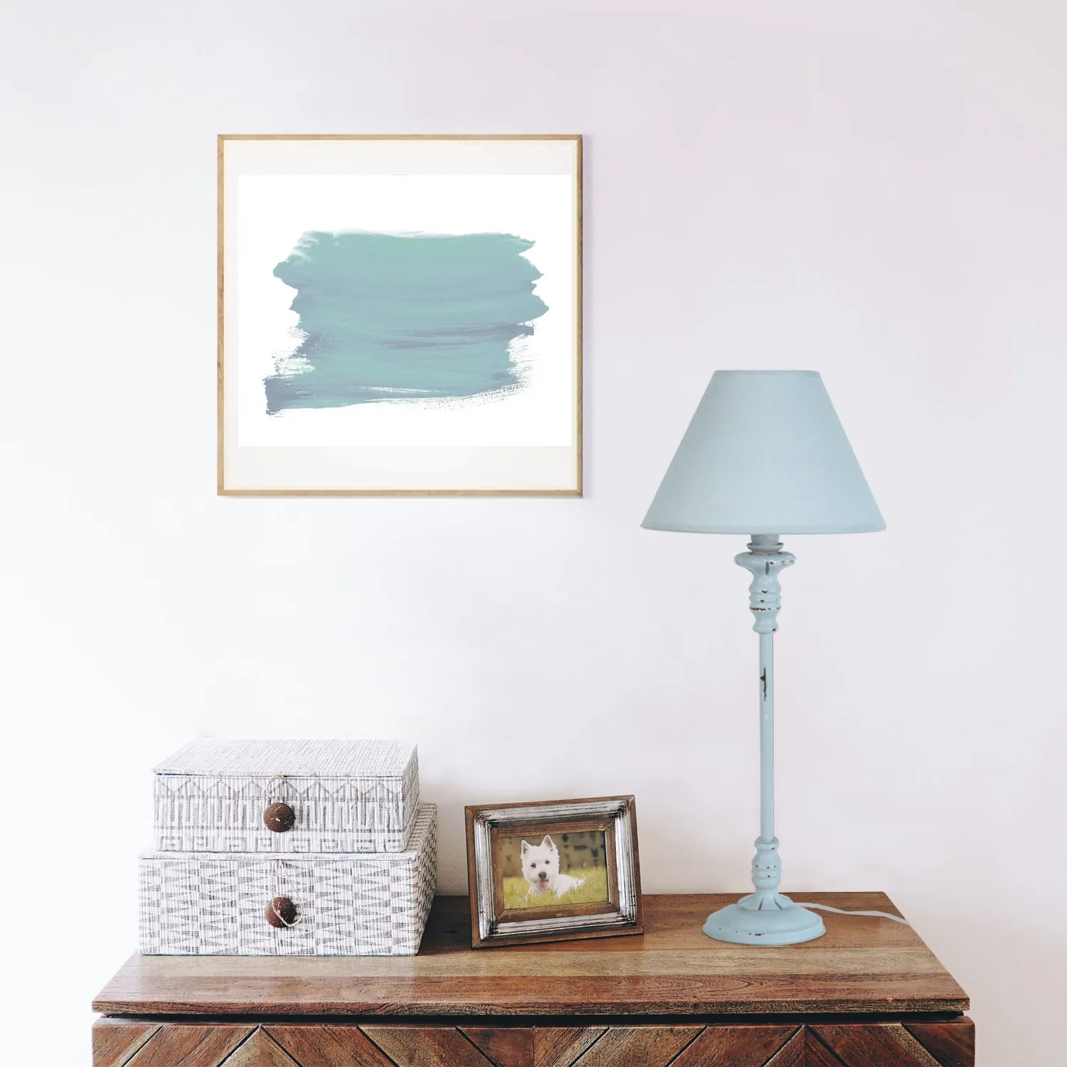 Tosel EVRY lampada tavolo bianca ecru 22x62 cm tessuto