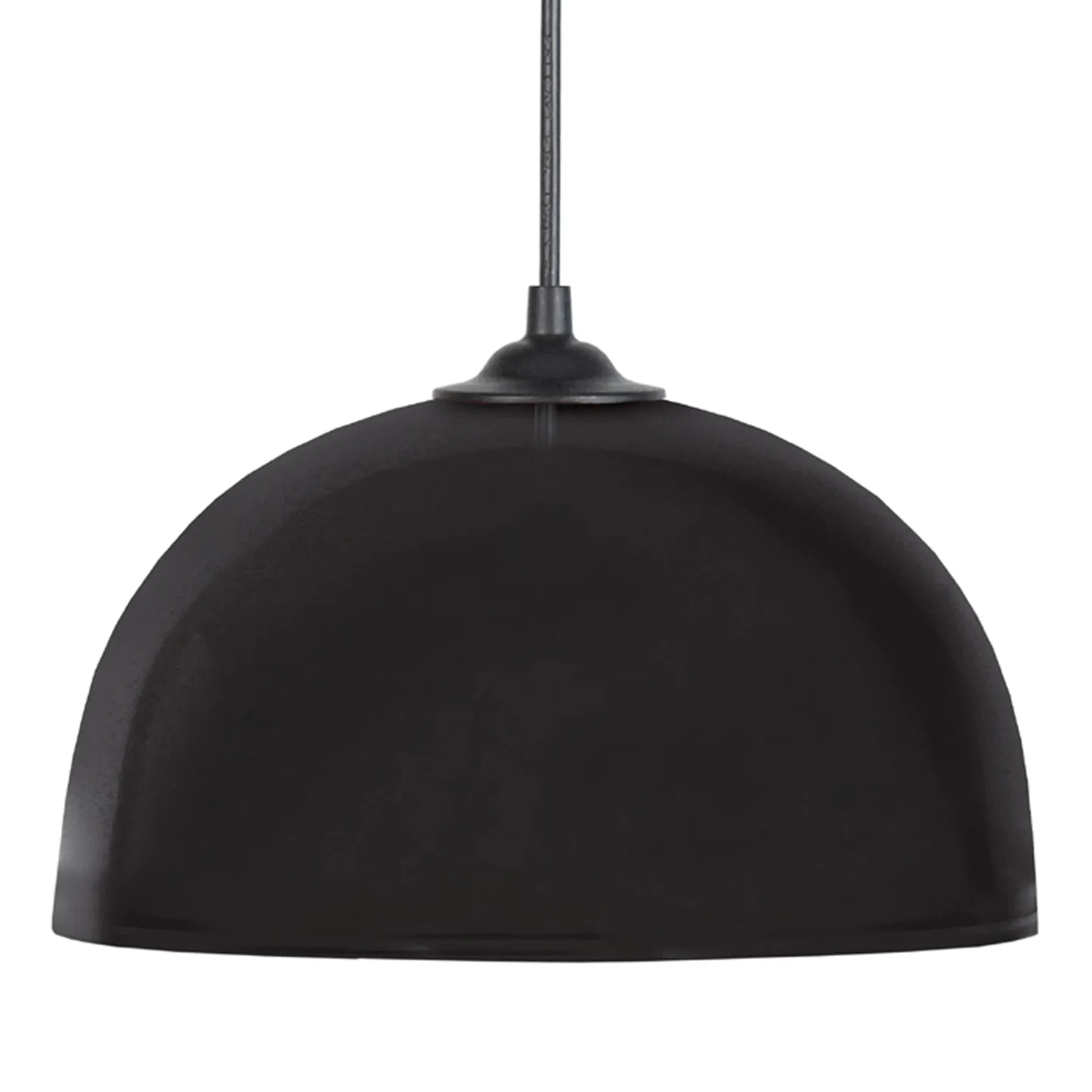 Tosel Half Ball sospensione cupola nera D24,5 cm