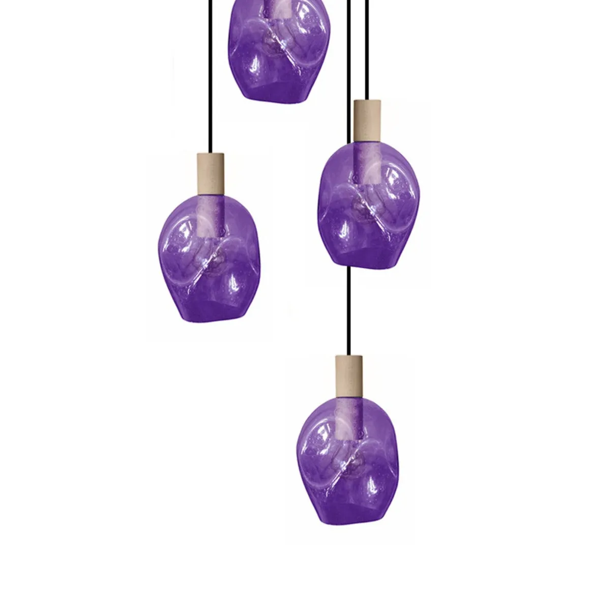 Tosel VINGOLF lampadario legno 5 luci E27 60x100