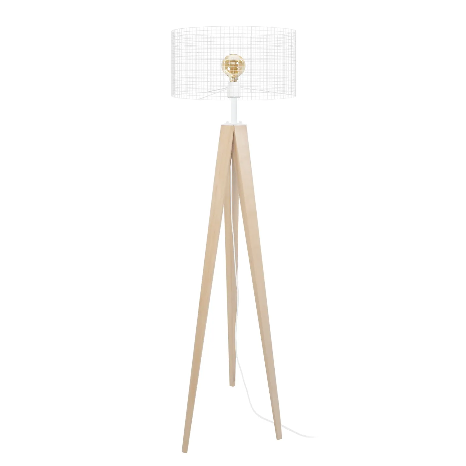 Tosel Noiron piantana 45x160cm legno E27