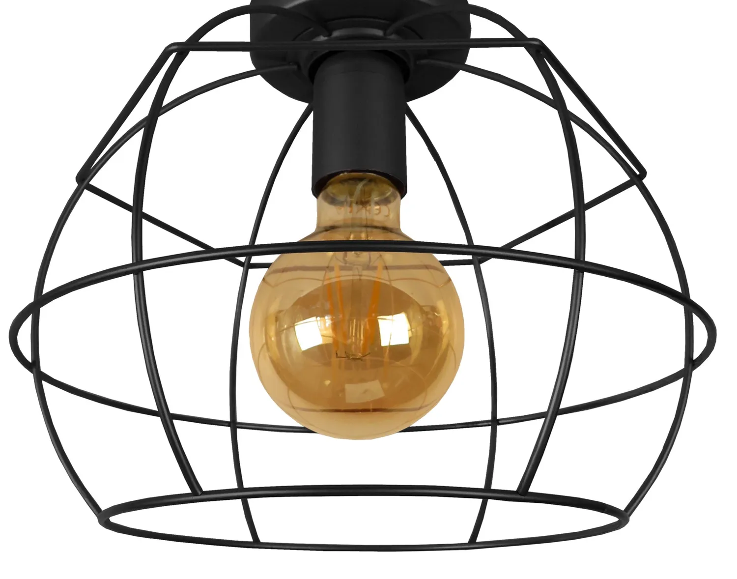 Tosel Armilare plafoniera globo bianco metallo E27
