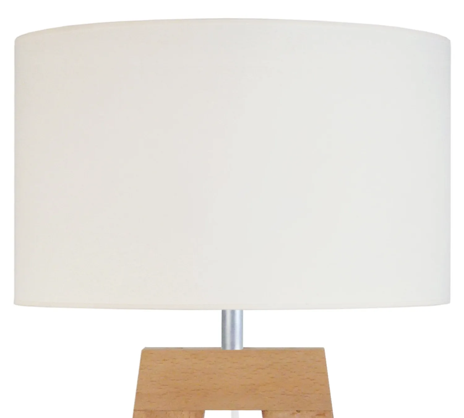 Tosel Vili A lampada da tavolo naturale ecrù legno 25x54 cm