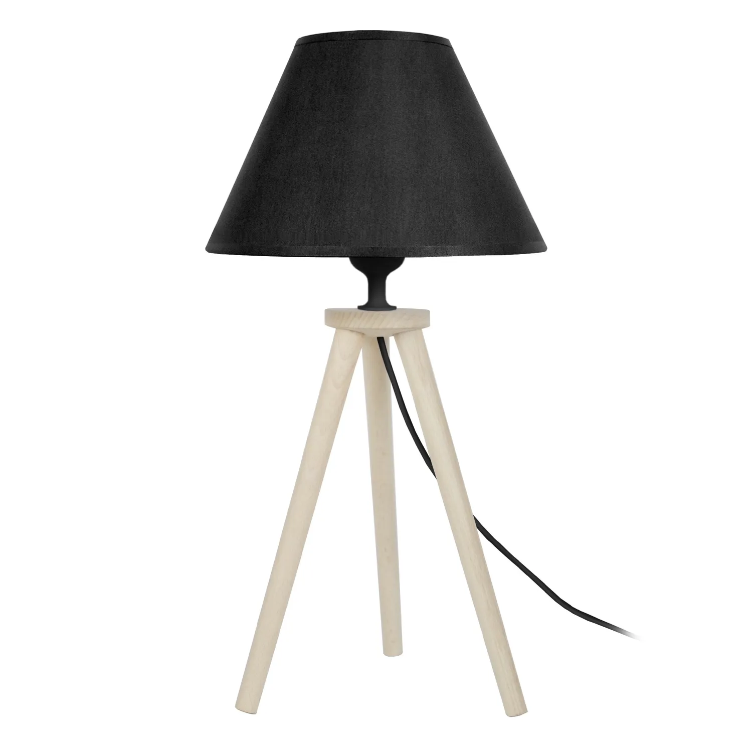Tosel Utgard lampada tavolo treppiede naturale ecru E27
