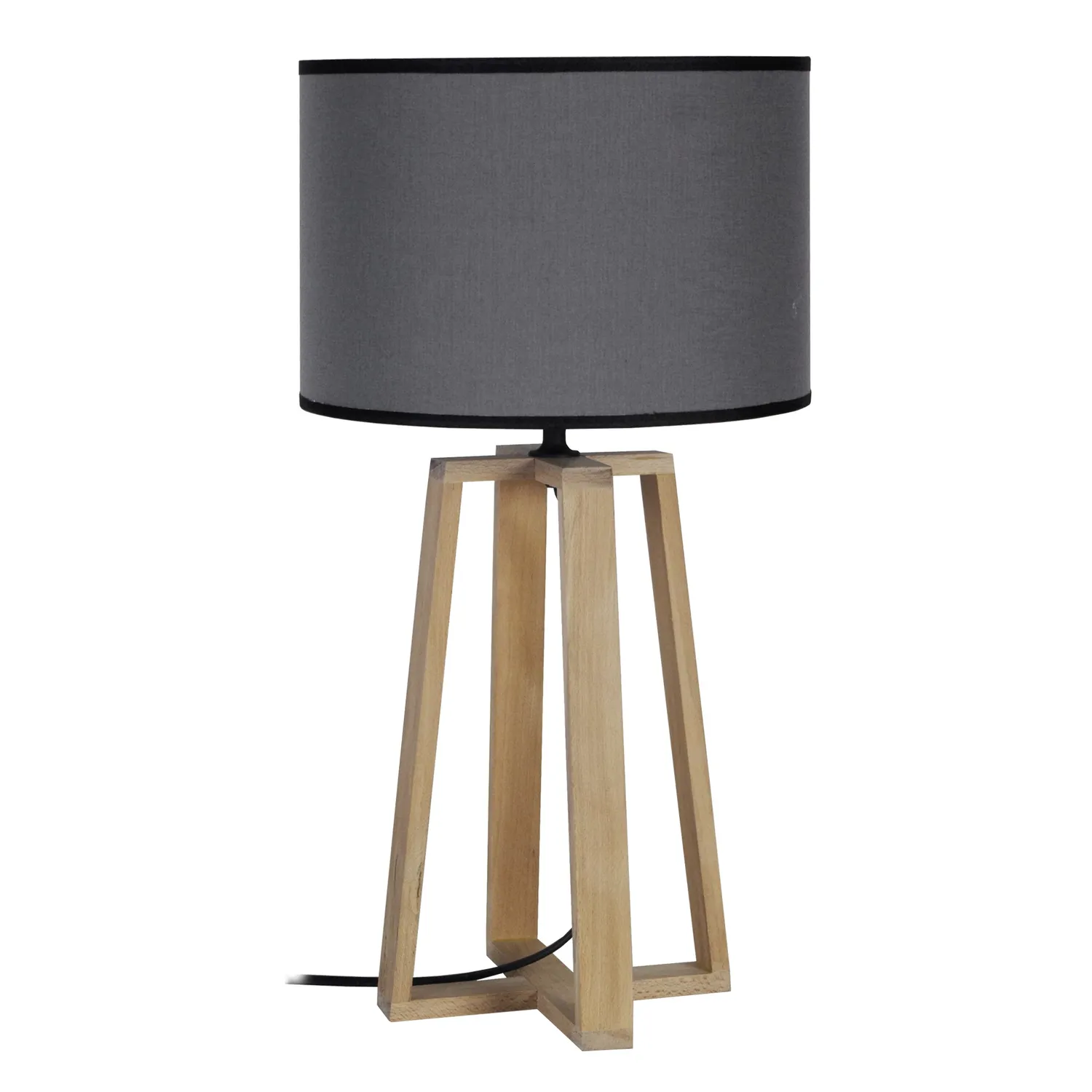 Tosel Manon lampada tavolo 25x50cm naturale grigio