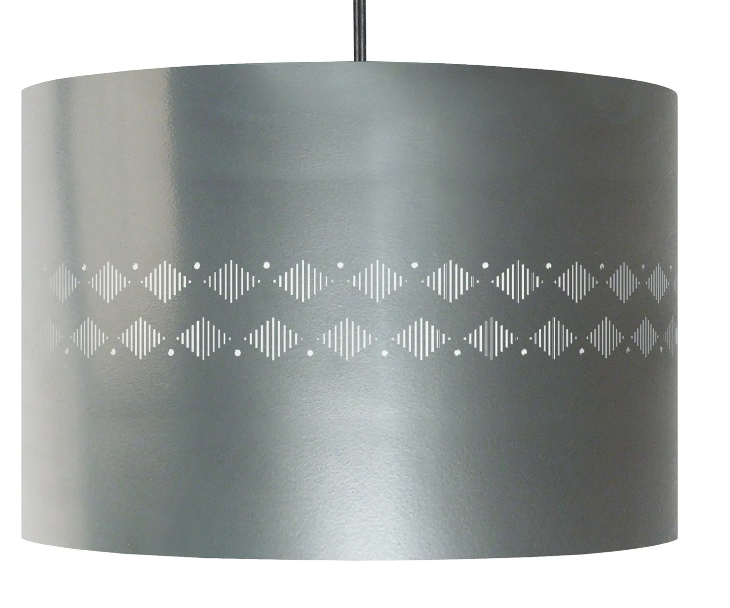 Tosel Ikat Diamantes Lignes sospensione cilindrica 30x100 cm