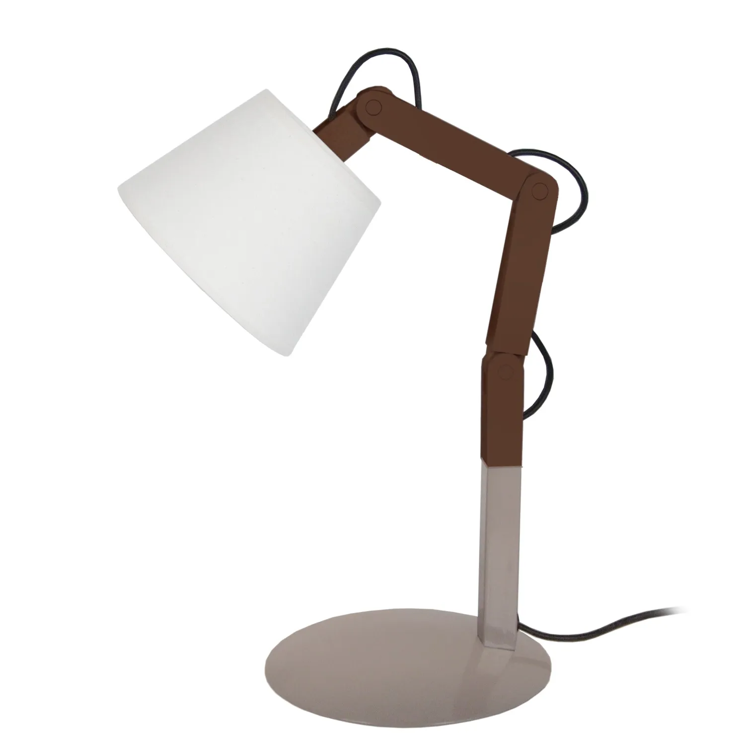 Tosel Freki lampada da tavolo naturale 45 cm legno