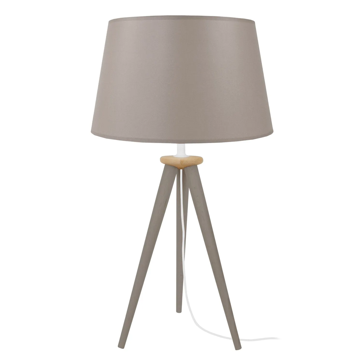 Tosel Arhus lampada da tavolo 30x56cm treppiede naturale