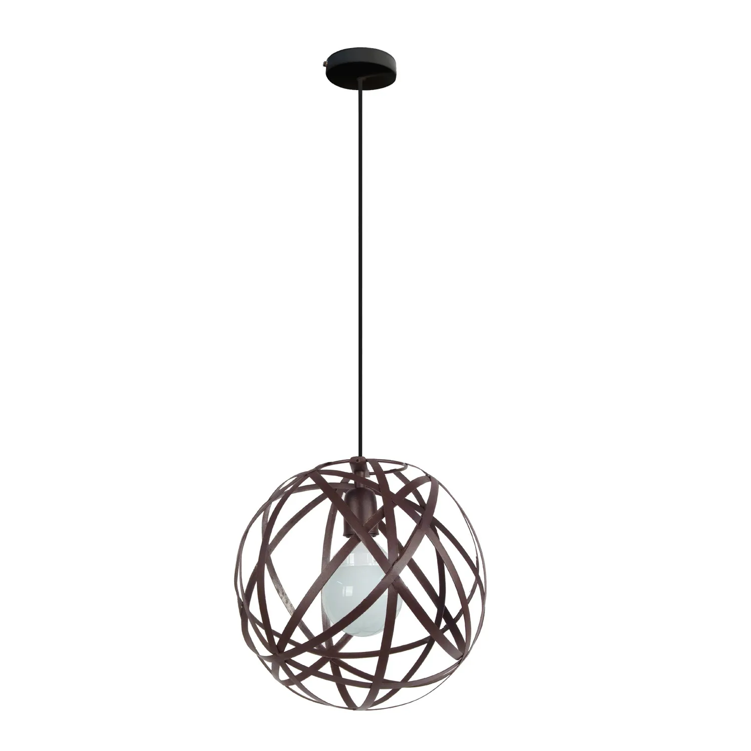 Tosel Juno Sospensione Globo 30x100 cm Nera