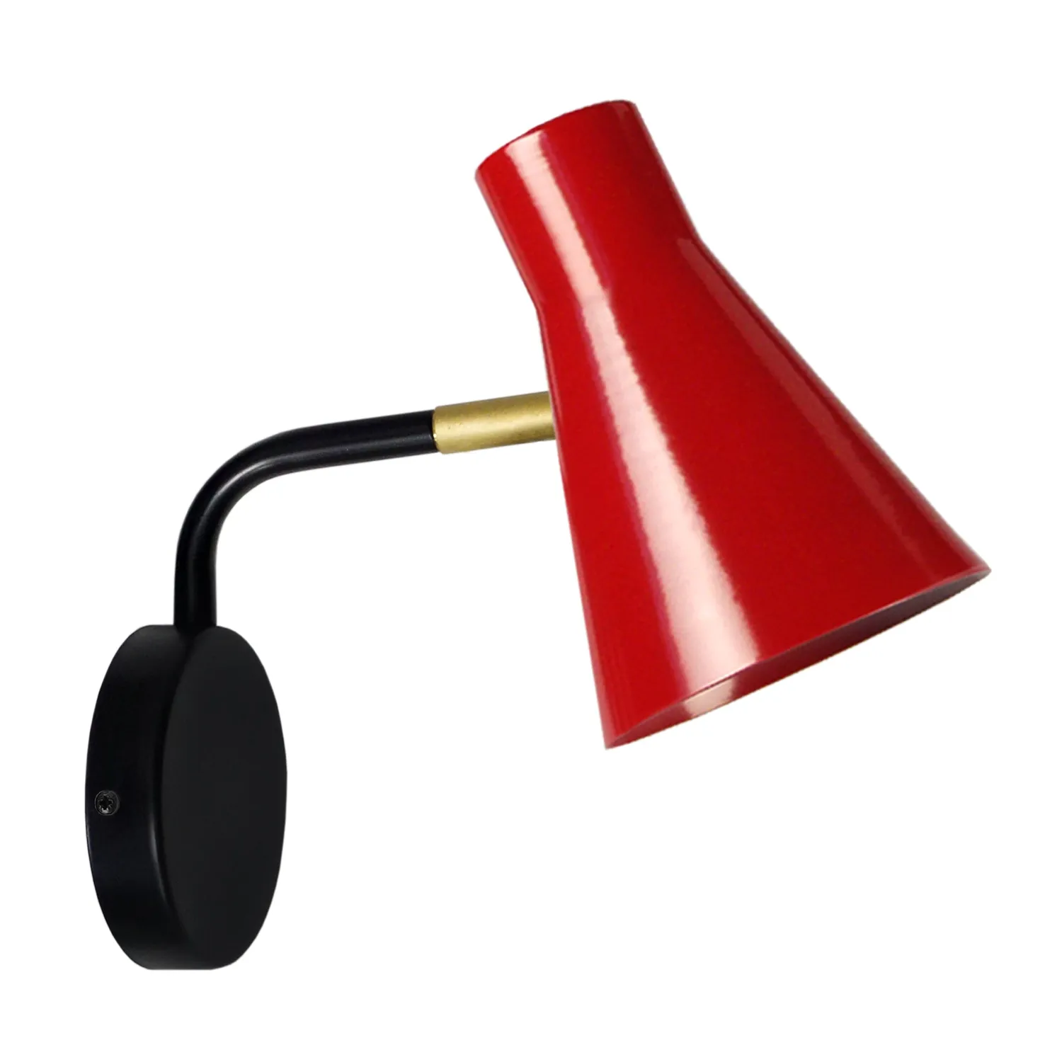 Tosel Funnel applique parete nera E14
