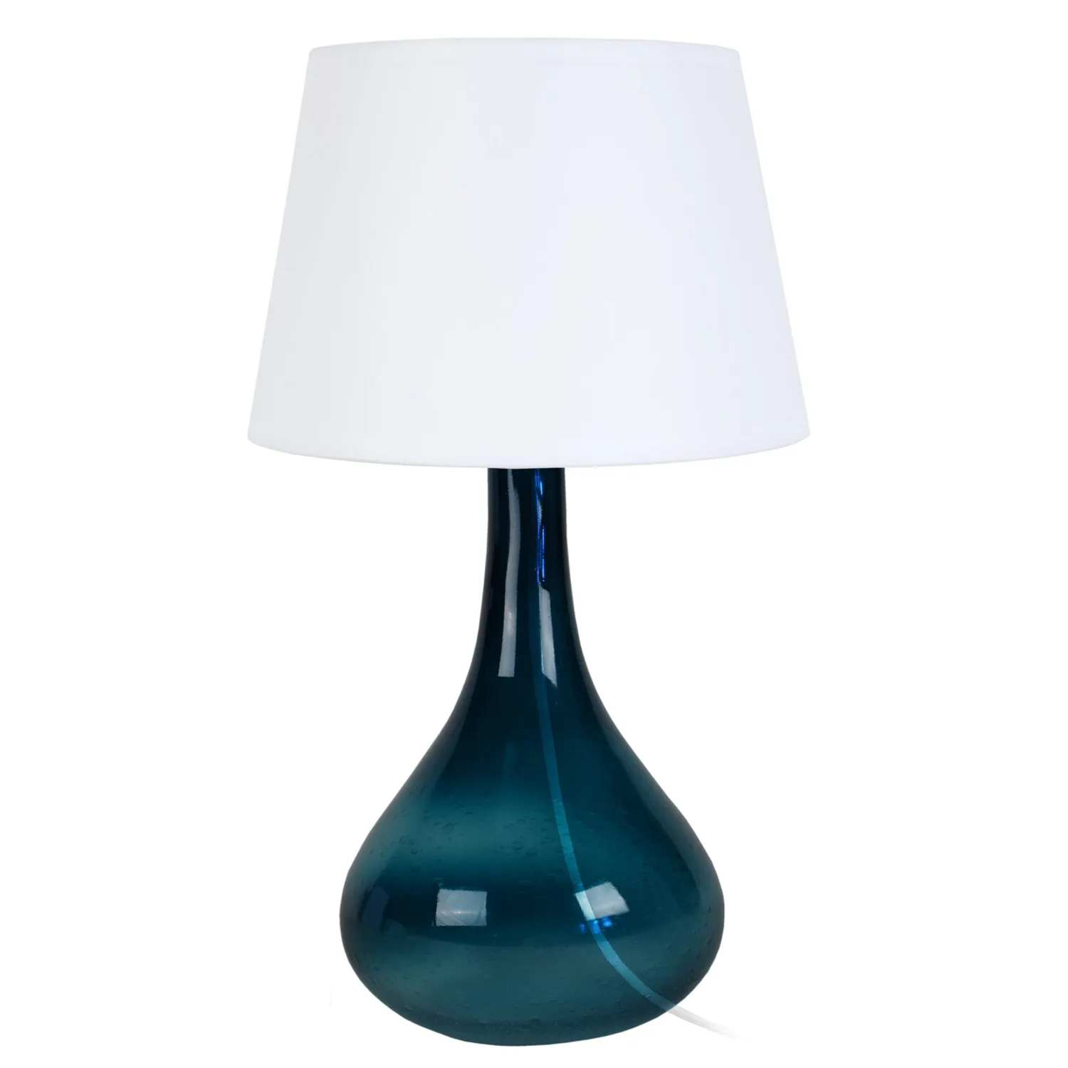 Tosel Carafe lampada comodino vetro 25x43cm trasparente