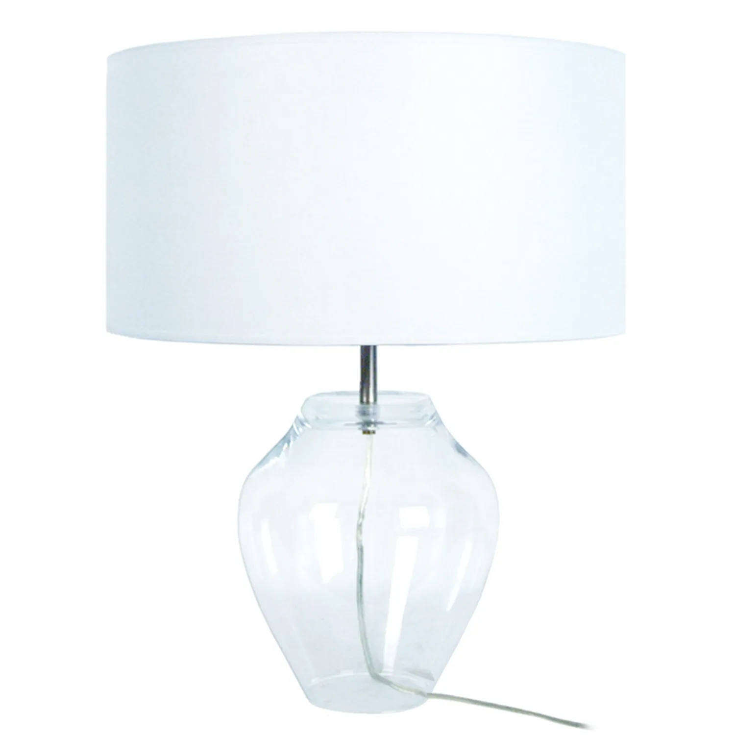 Tosel Vase lampada da tavolo vetro trasparente E27