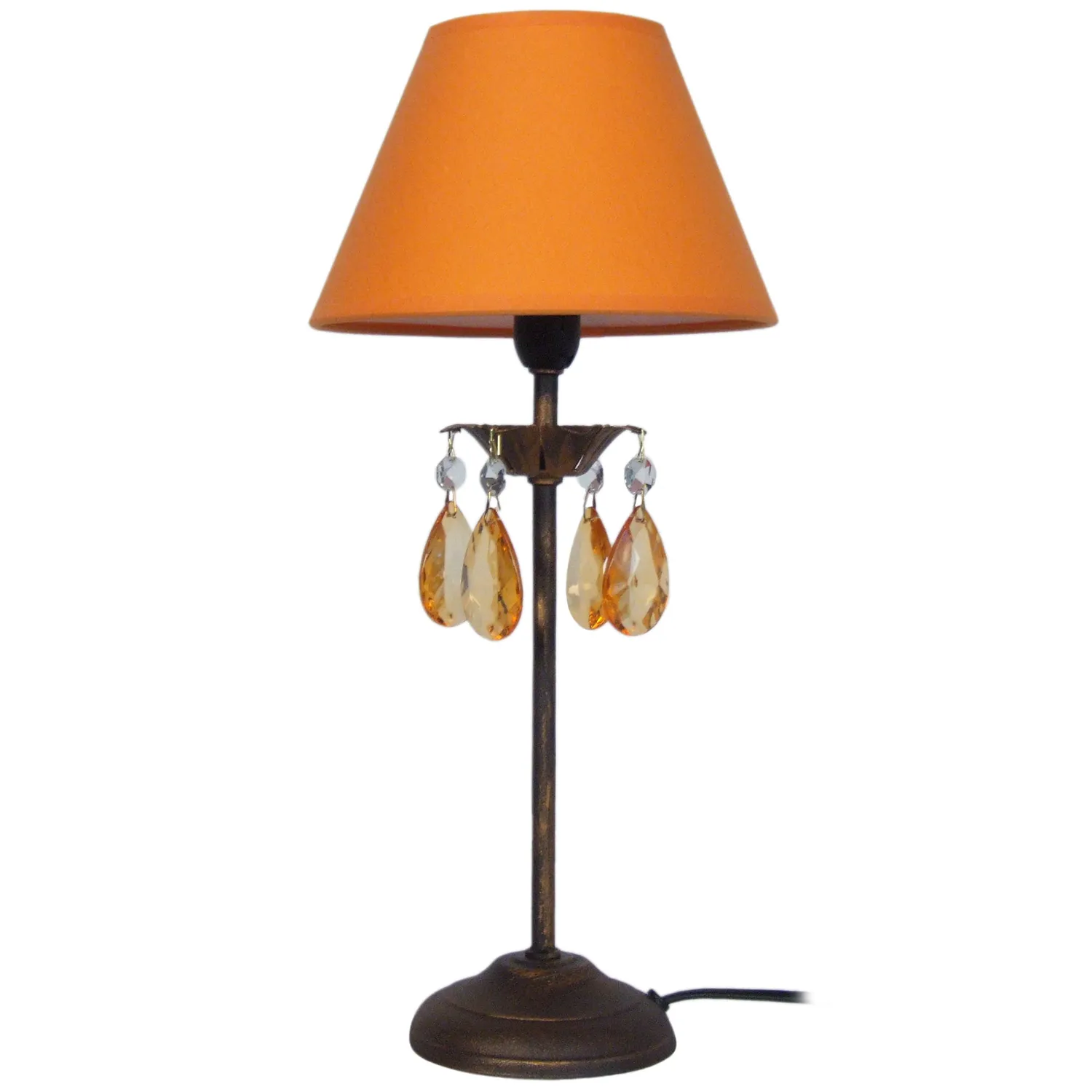 Tosel Pampilles lampada tavolo vetro 18 cm E14