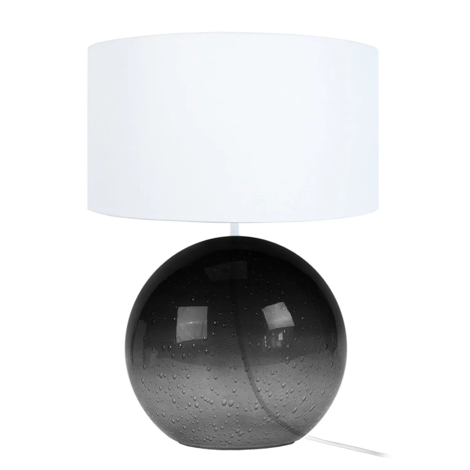 Tosel Burnaby lampada da tavolo vetro trasparente 50 cm