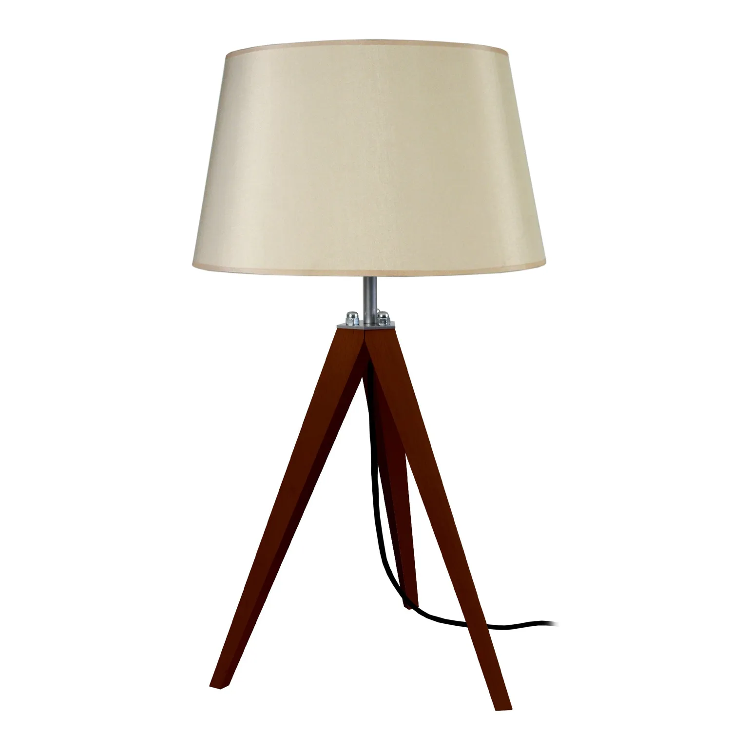 Tosel Idun lampada da tavolo treppiede 30x54cm naturale ecrù