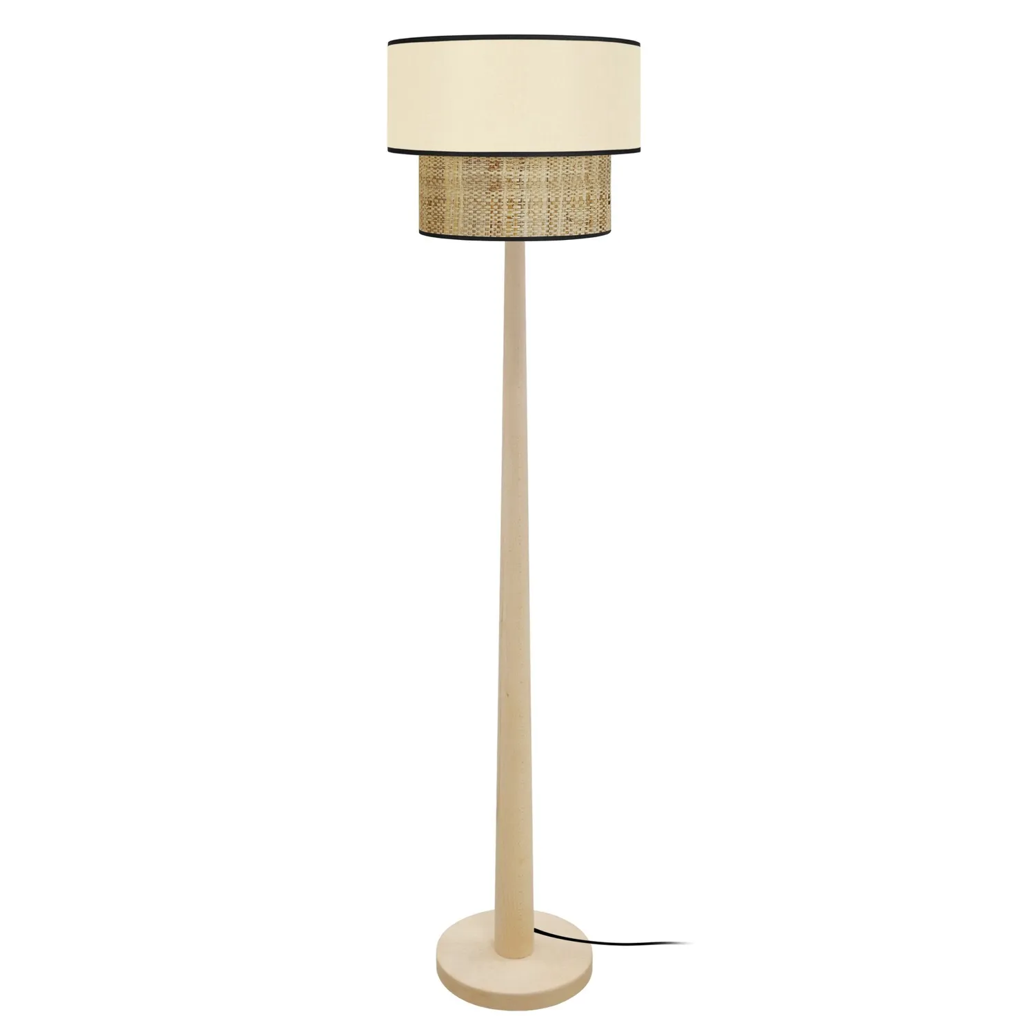 Tosel Cochin piantana colonna naturale crema 40x162 cm E27