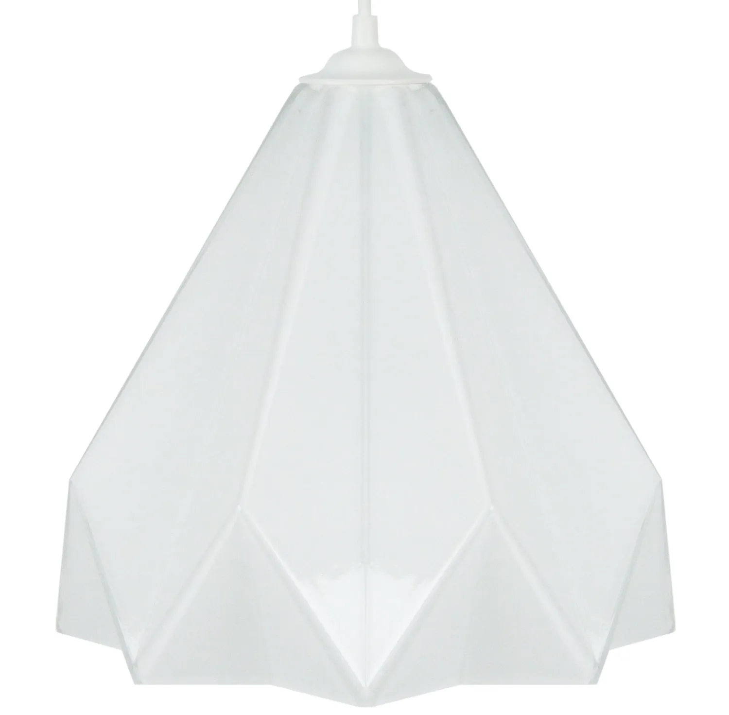 Tosel Helsinki sospensione vetro trasparente 100 cm piramide