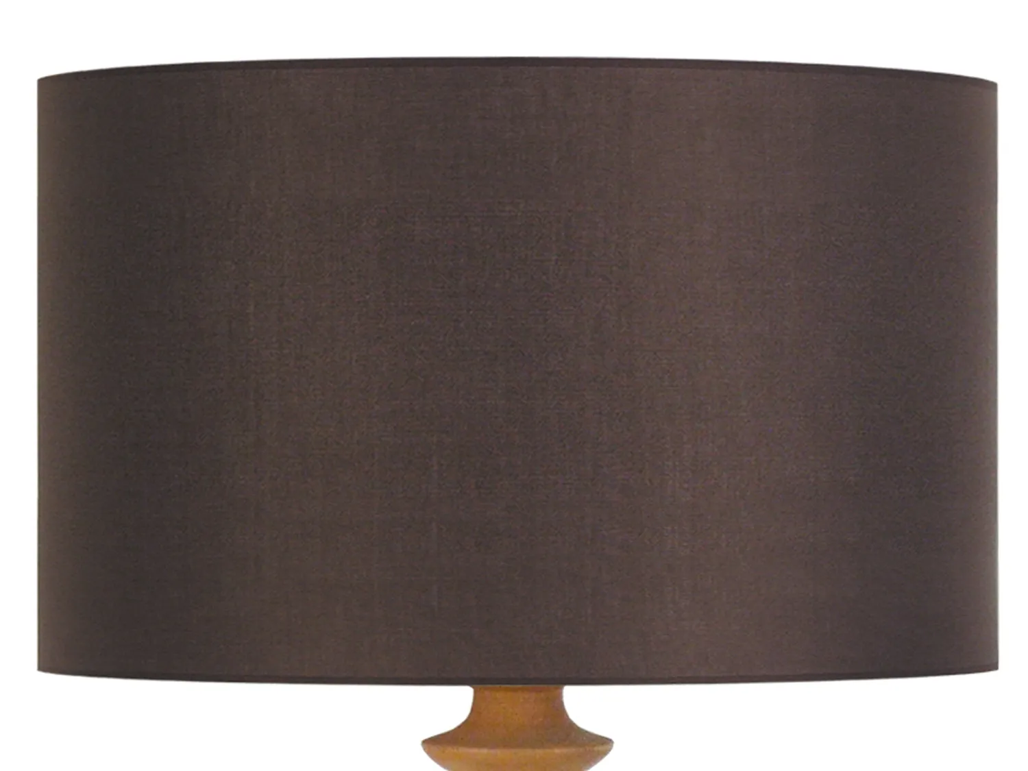 Tosel Anais colonna legno lampada da tavolo 84 cm taupe tessuto