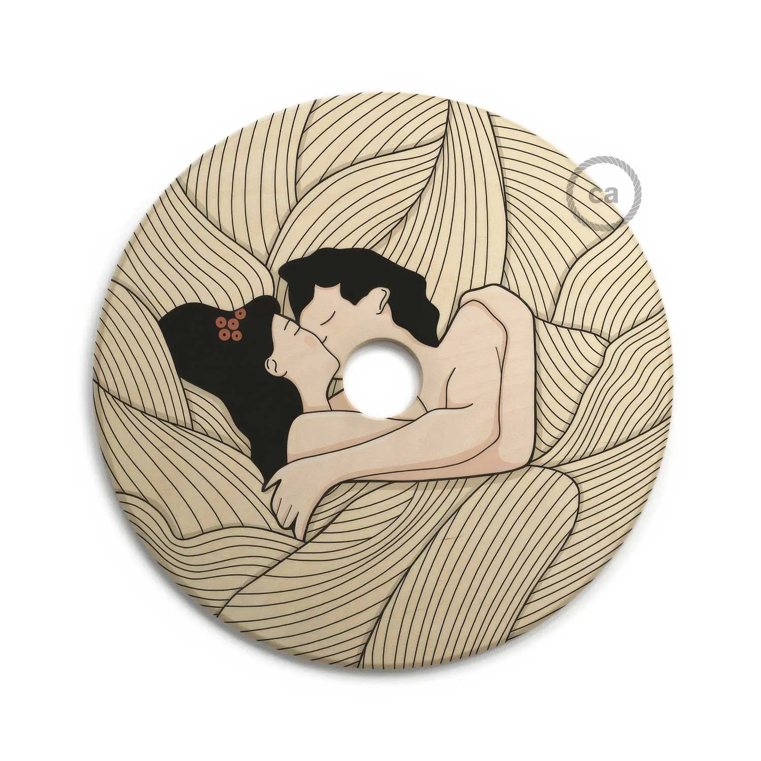 Creative Cables UFO paralume legno 33cm Carolina Zuniga