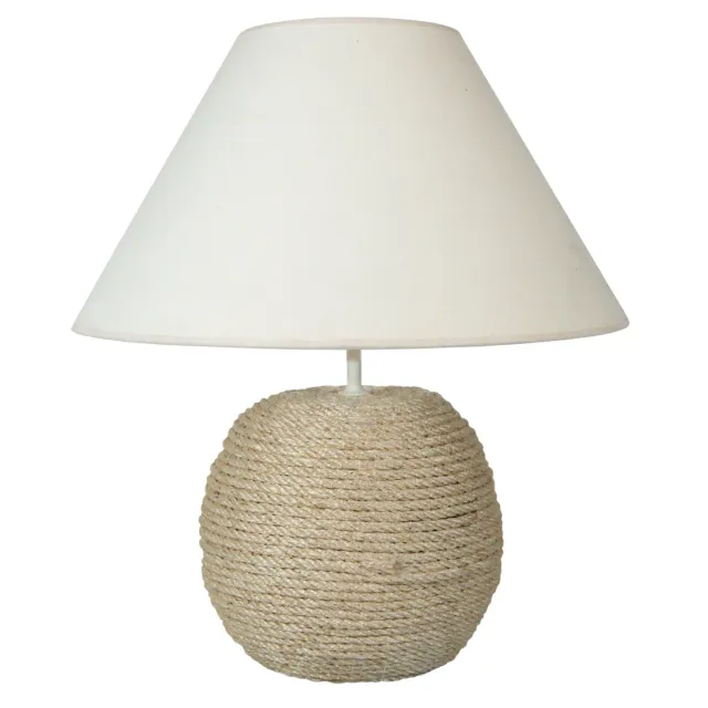 Tosel Burnaby Cordes lampada da tavolo 50 cm sisal