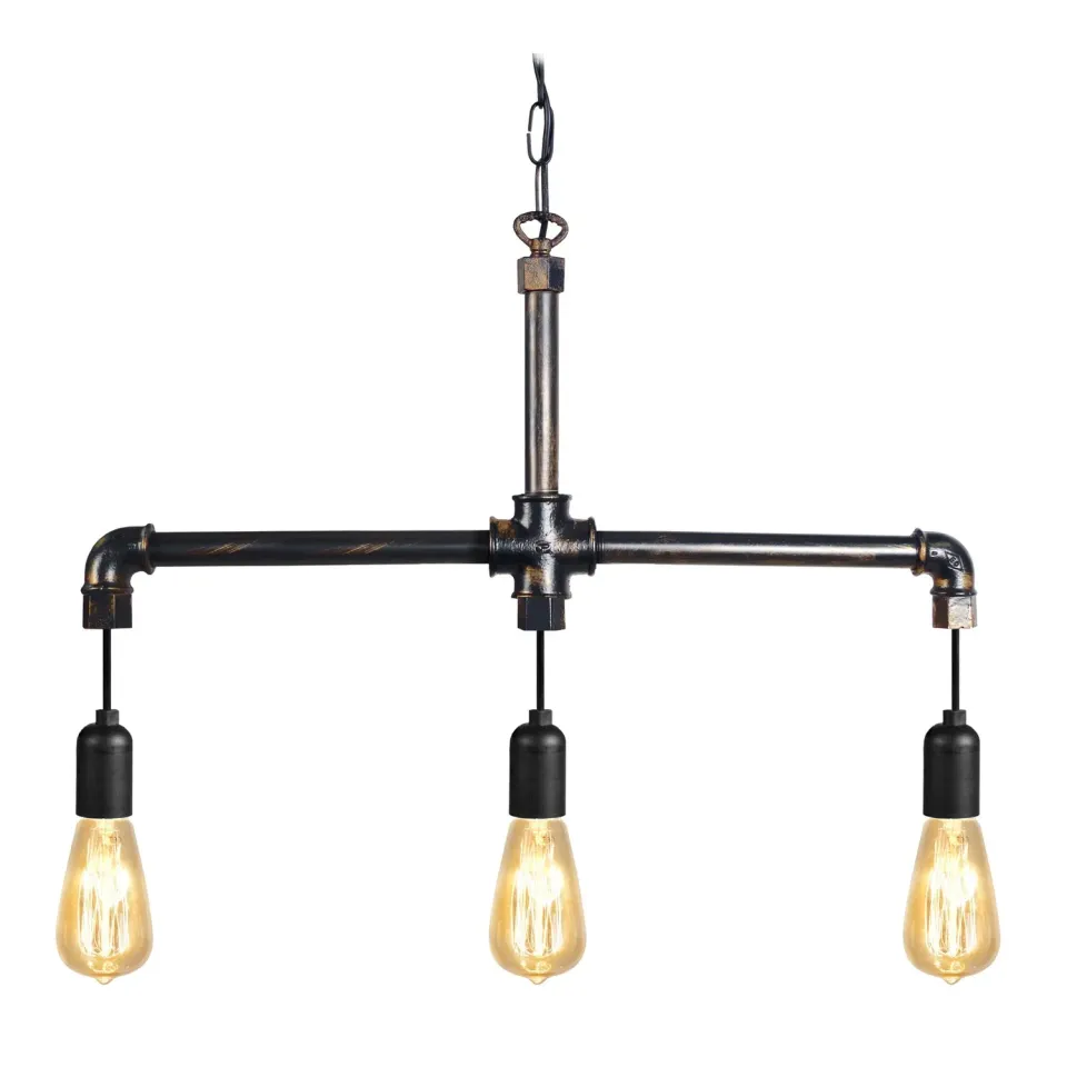 Tosel Hydraulik B lampadario nero 65 cm metallo