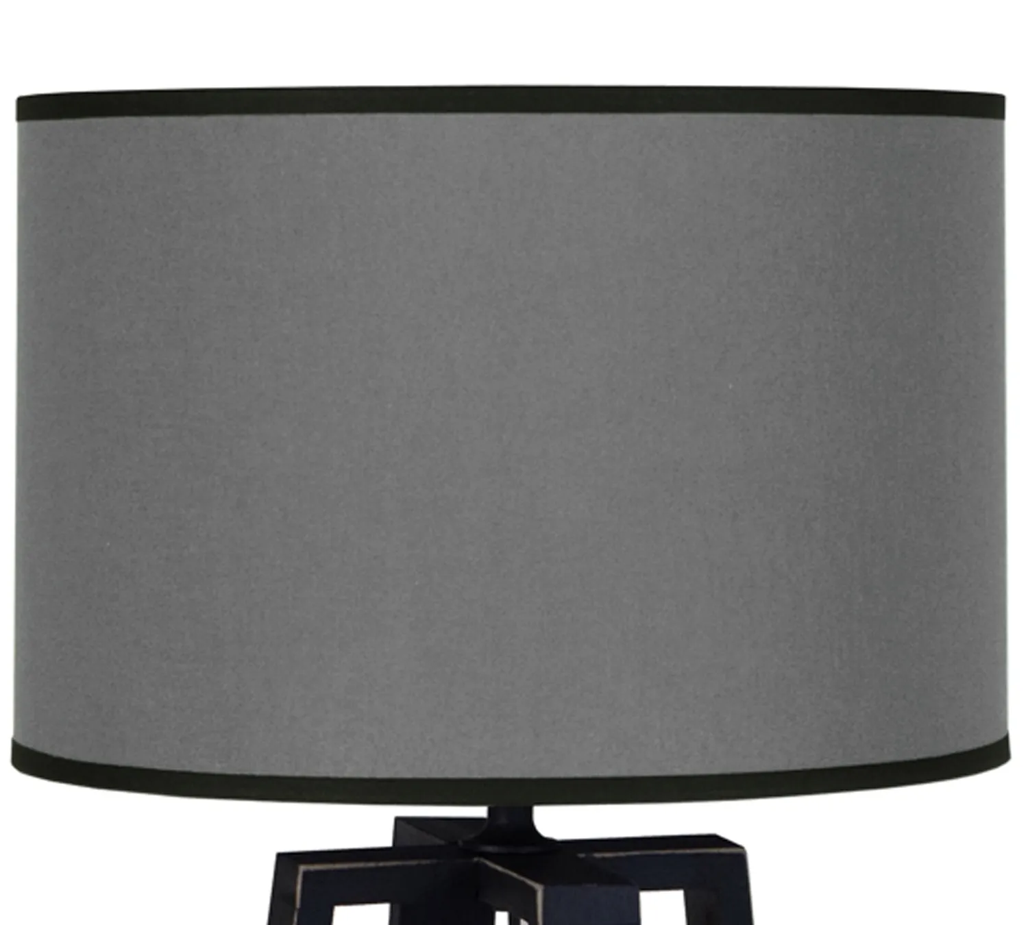Tosel Manon N lampada da tavolo nero-grigio 22x50 cm legno