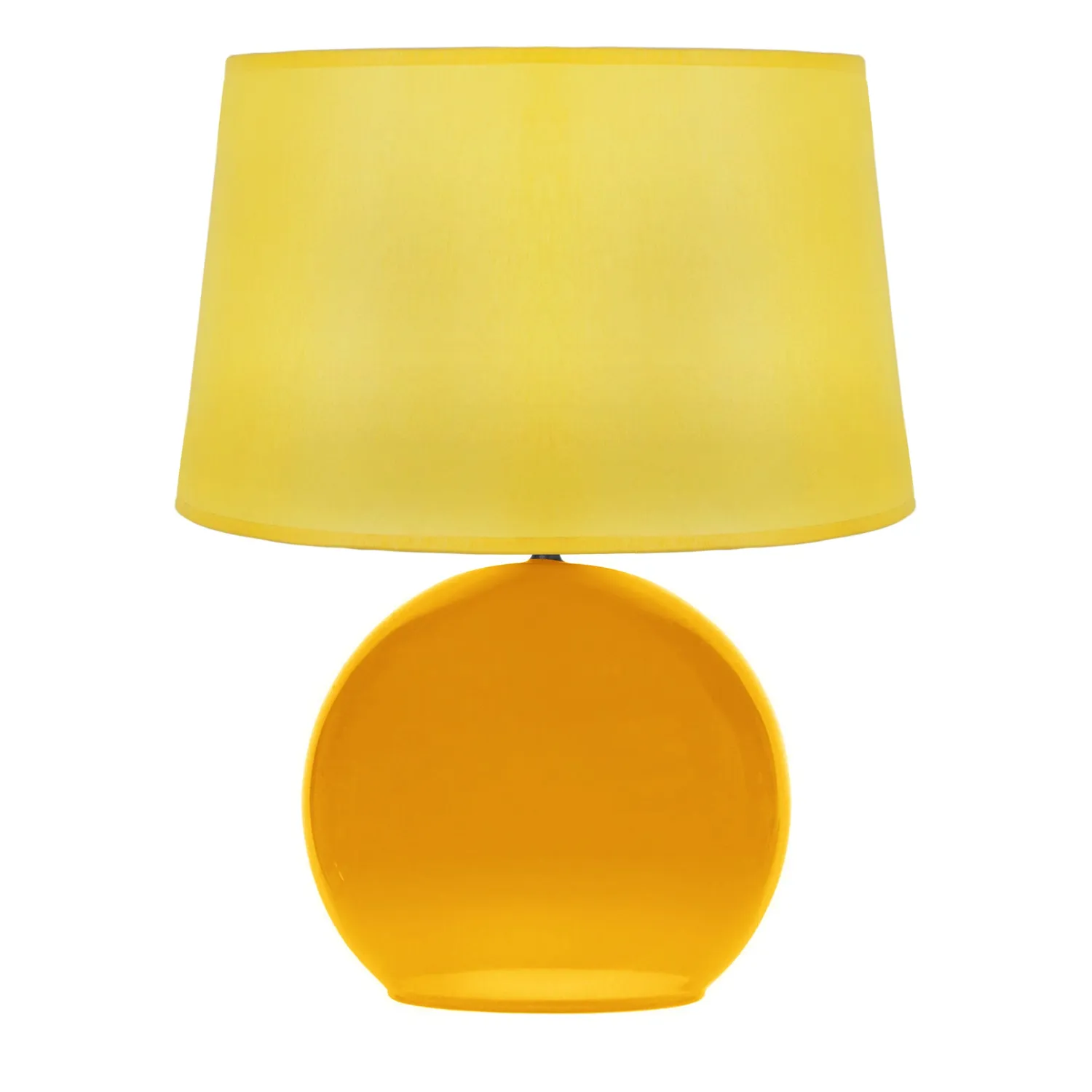 Tosel Bullé lampada da tavolo vetro 30 cm bianca