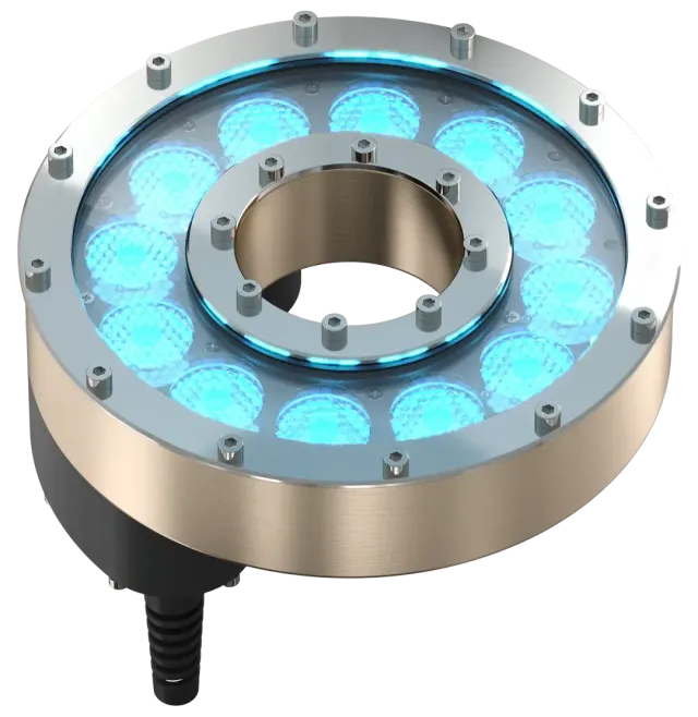 D.T.S. Donut 12 N 24 VDC lampada tonda nera