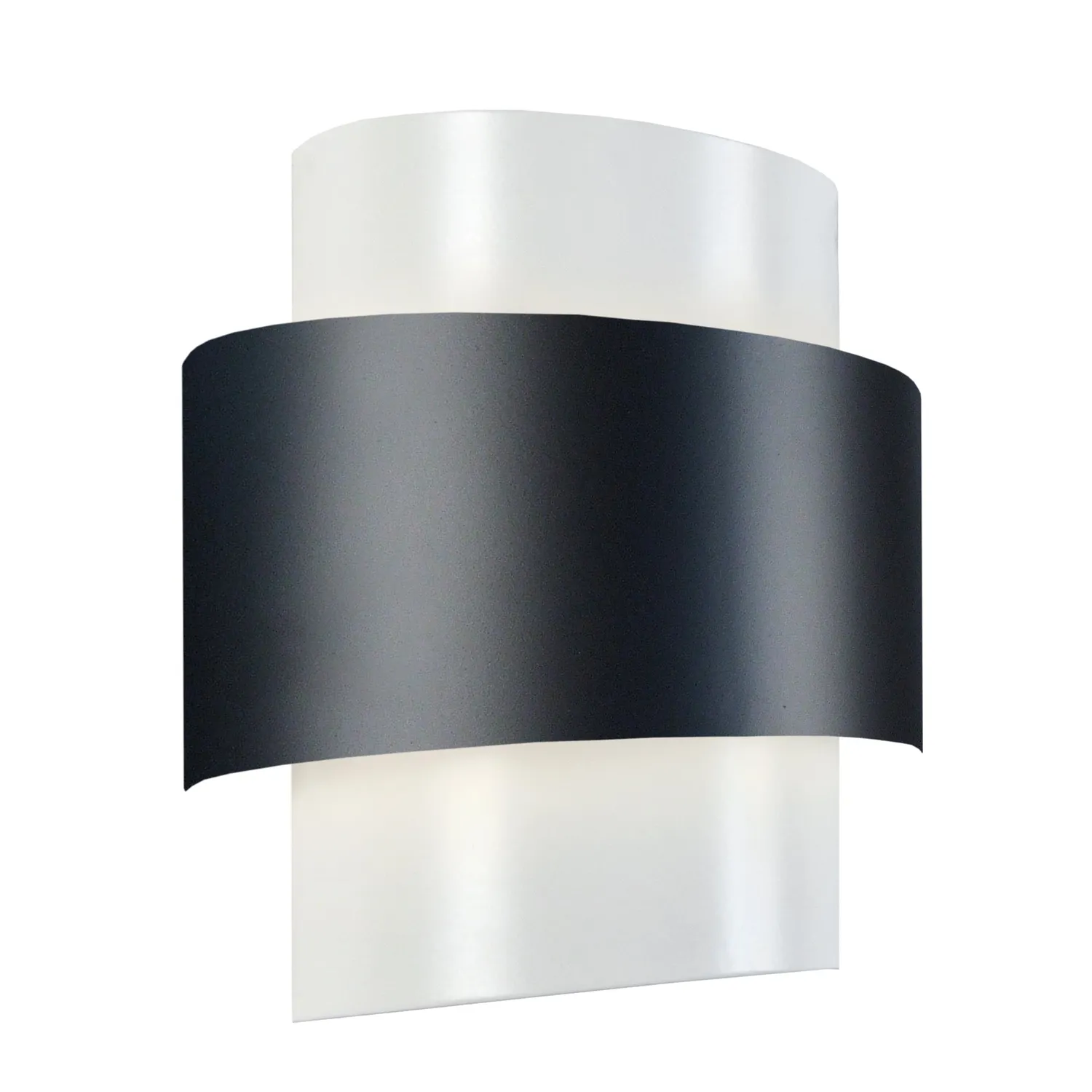 Tosel Sessanta applique 17,5x11 cm nera metallo