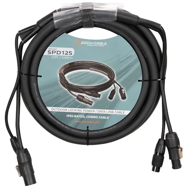 American DJ SPD125 Accu-Cable cavo combo IP65 12ft