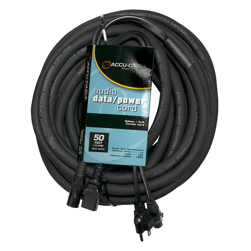American DJ Accu-Cable SKAC50 cavo segnale+alimentazione 15m