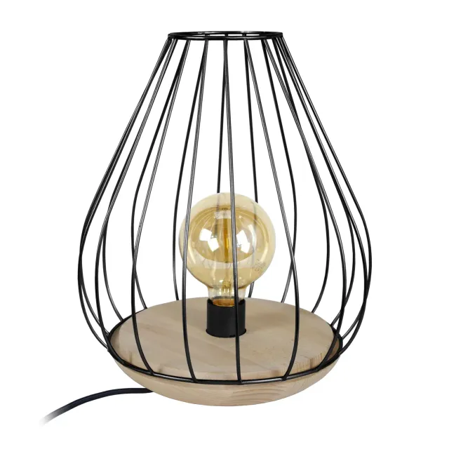 Tosel Cividale lampada comodino bianca 25x35cm