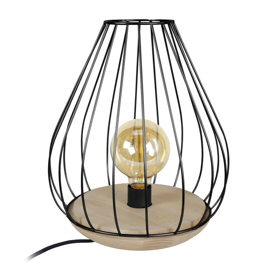 Tosel Cividale lampada comodino bianca 25x35cm