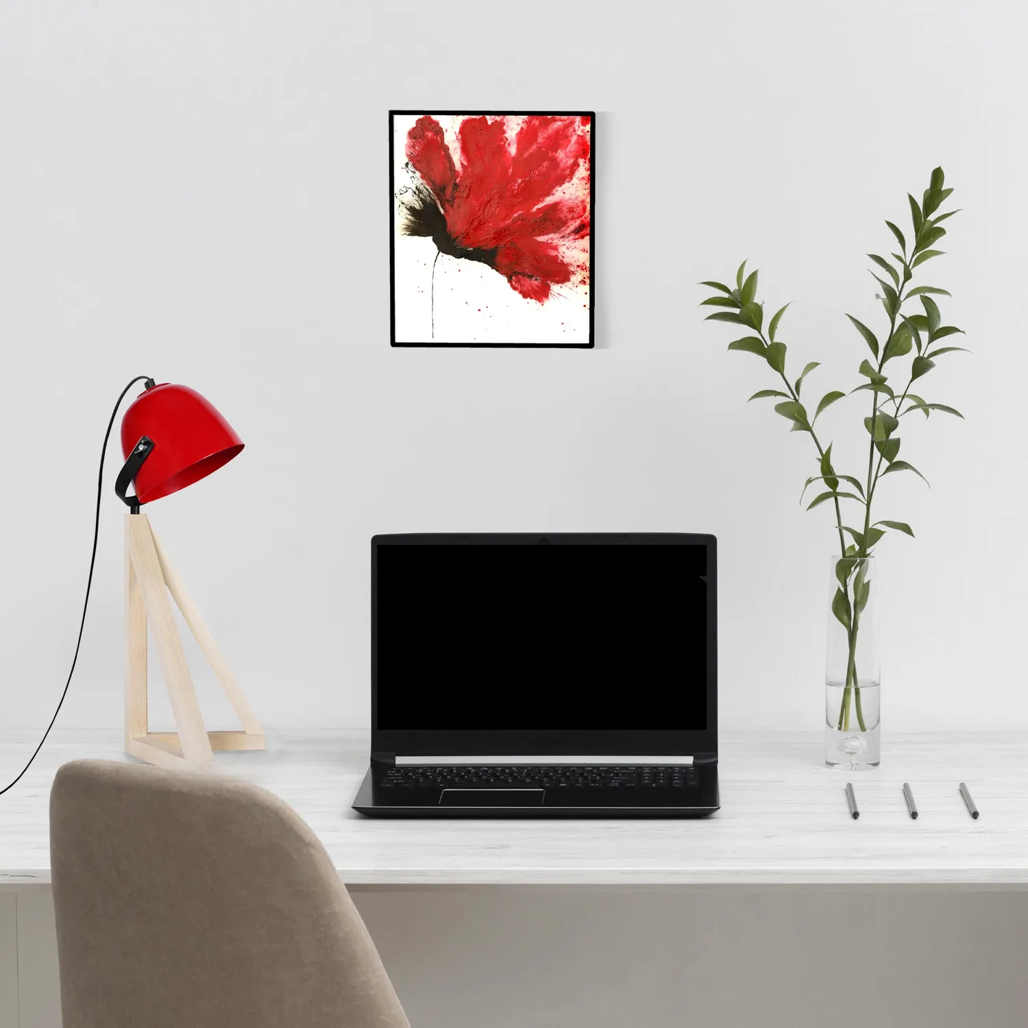 Tosel Farum lampada da tavolo 45 cm treppiede