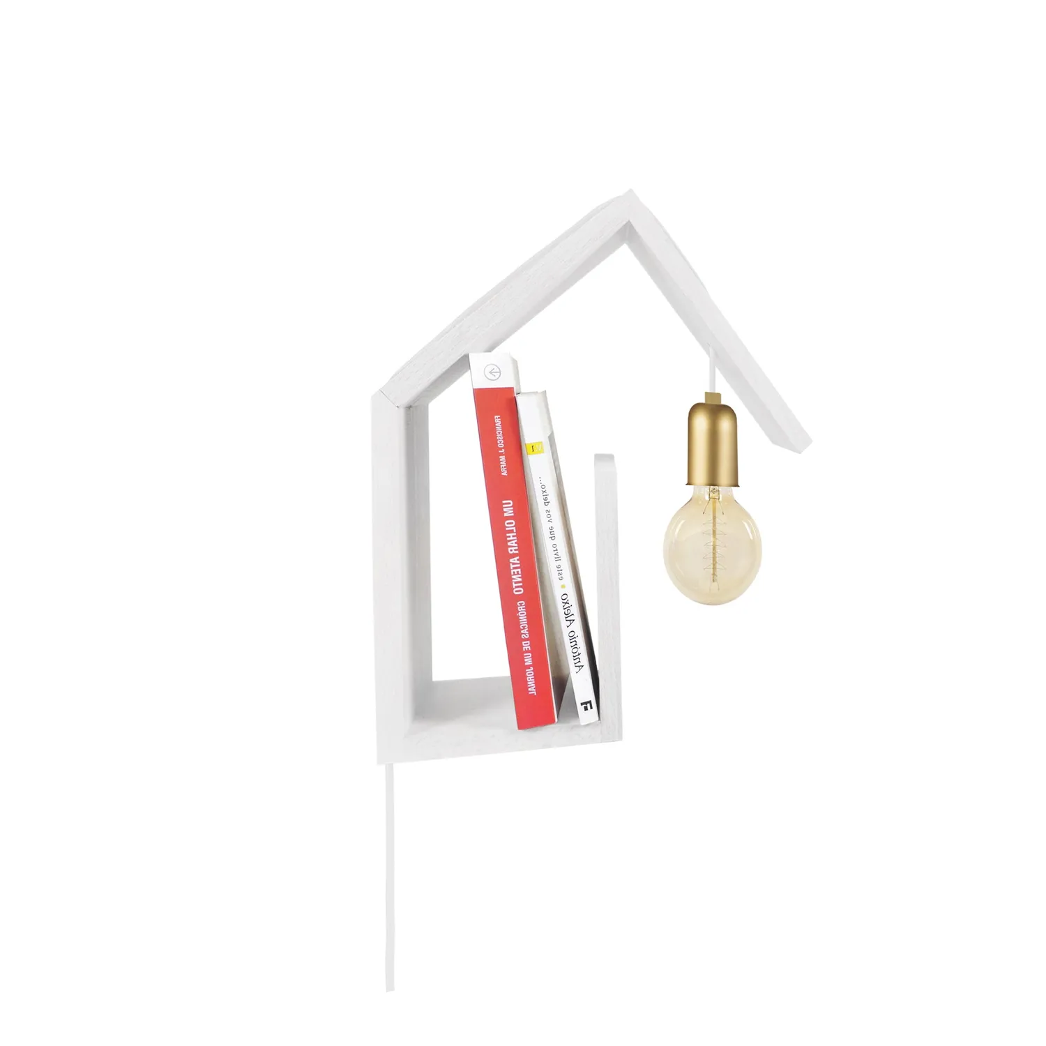 Tosel Cottage G applique legno con mensola 29x36 cm