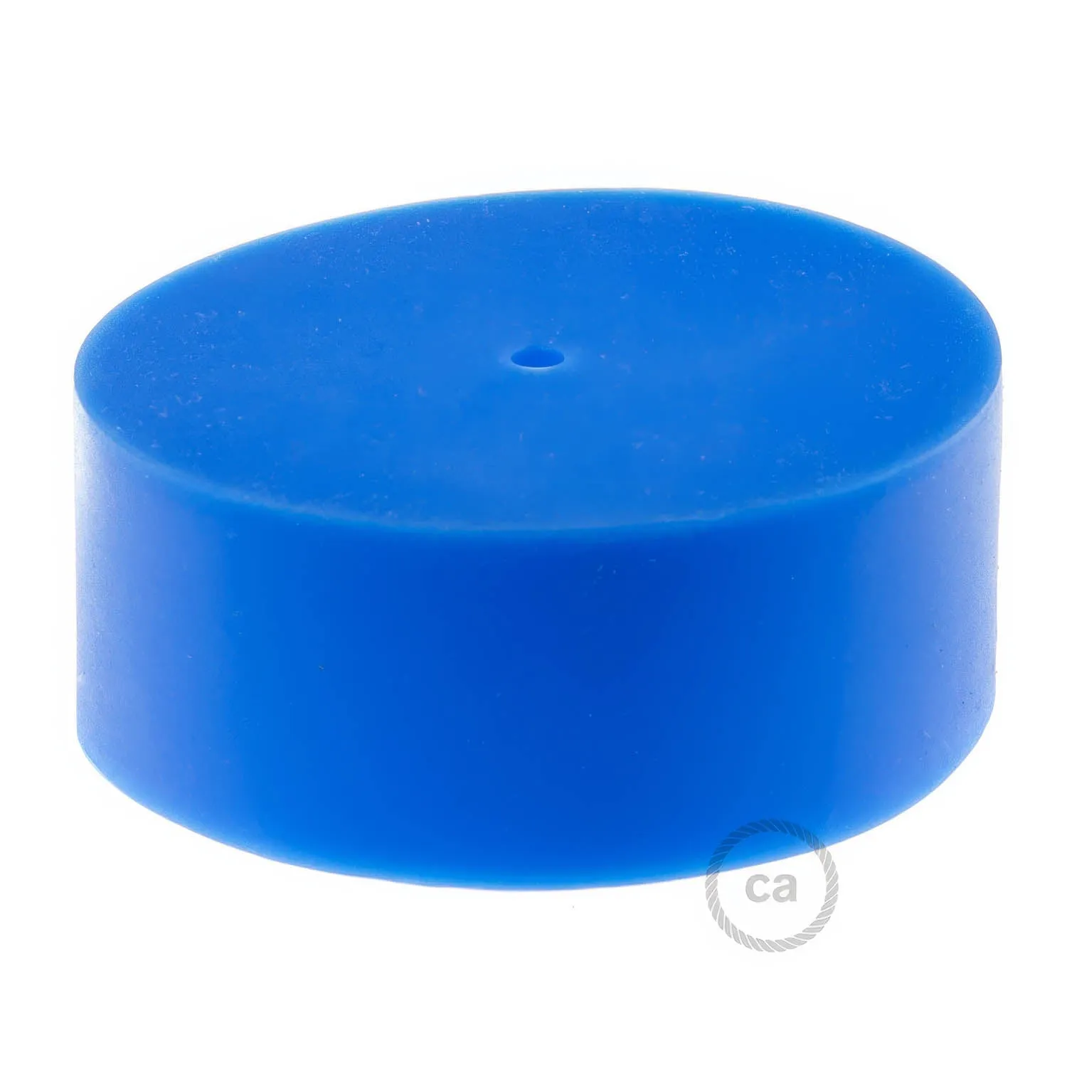 Creative Cables rosone silicone blu soffitto 83 mm