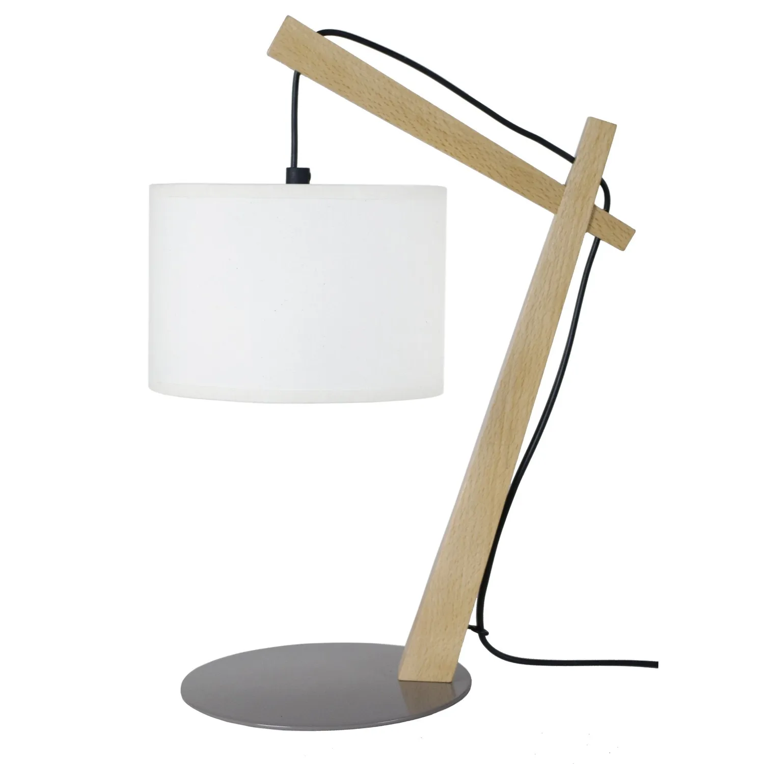 Tosel Belfort Lampada Tavolo 29x35 cm Naturale Bianco