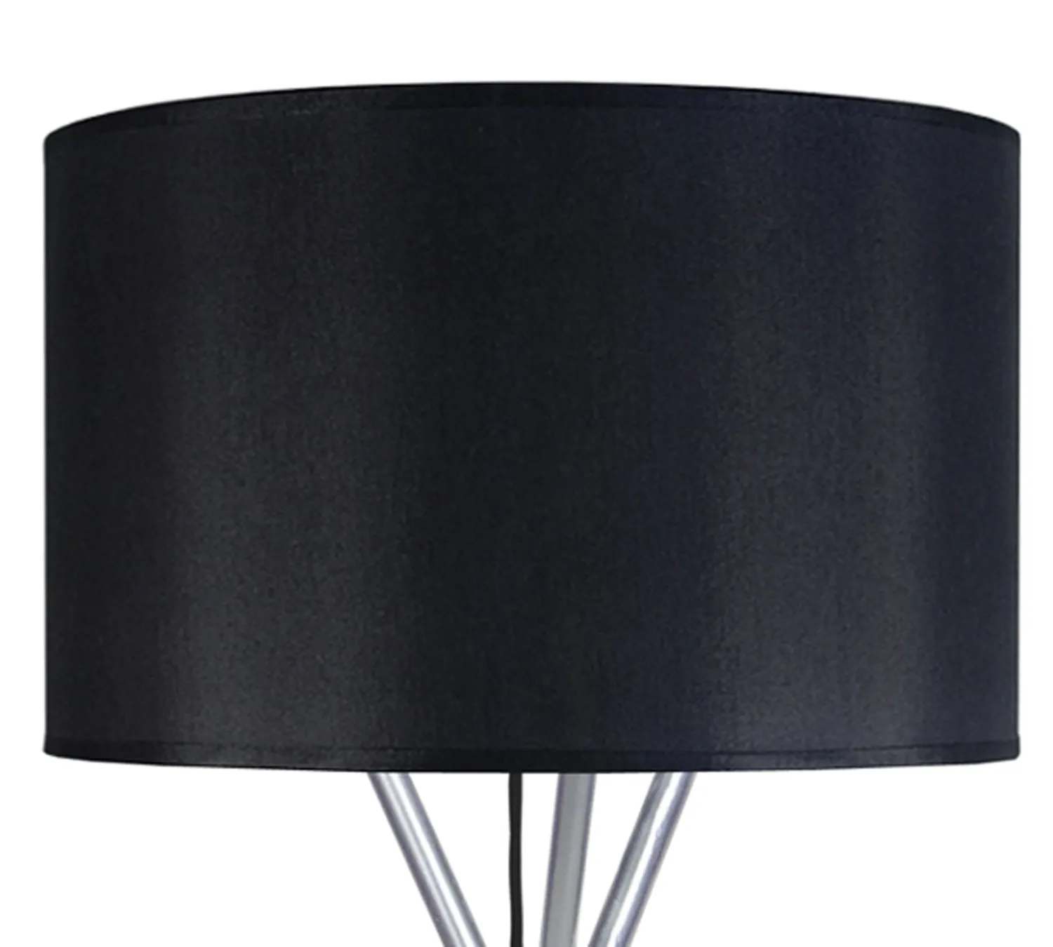 Tosel Midgard Lampada da Tavolo Treppiede Nera 22x41cm