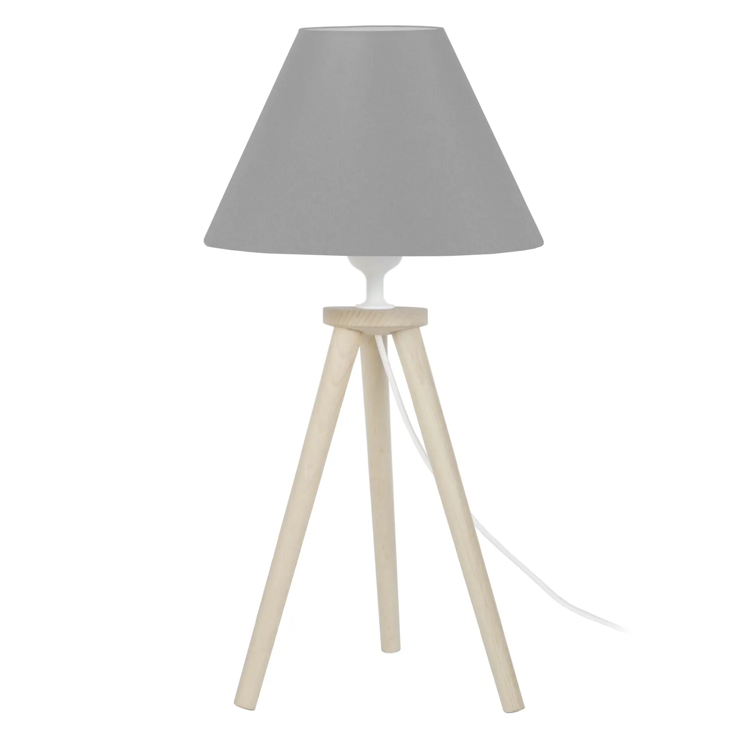 Tosel Utgard lampada tavolo treppiede naturale ecru E27