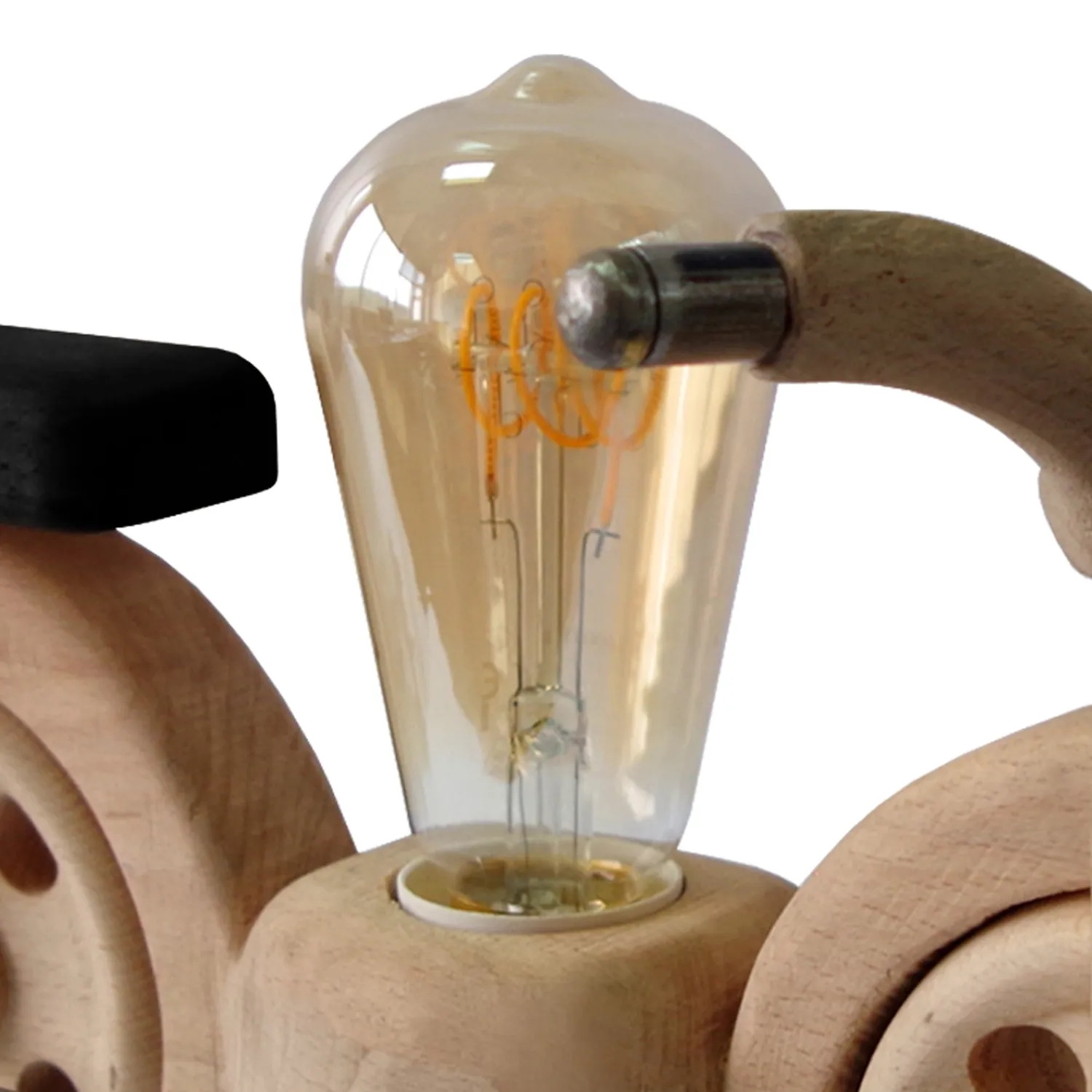 Tosel Moto lampada da comodino 7x12cm naturale cromo