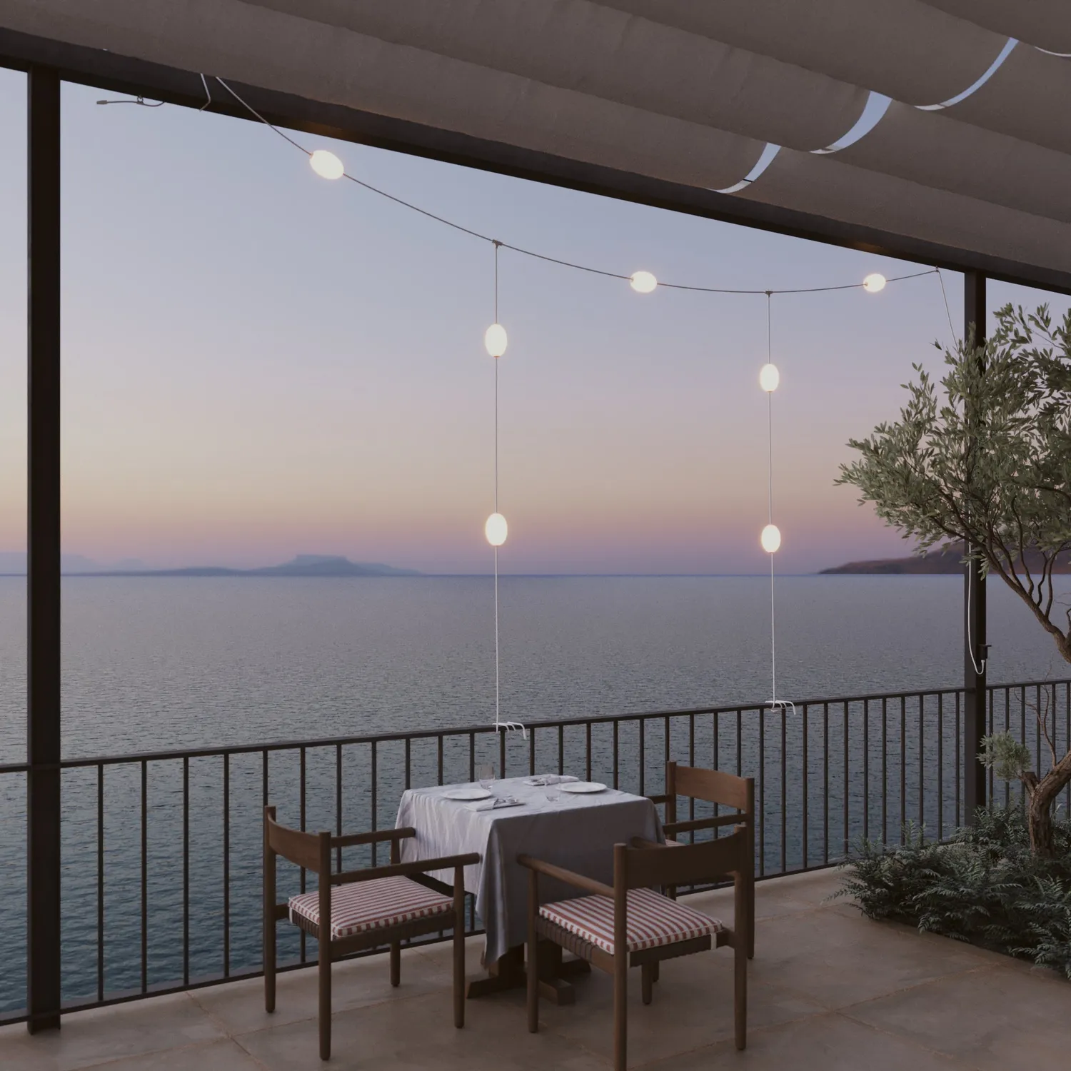 Creative Cables Marina Cavo Connessione a T Bianco Sabbia
