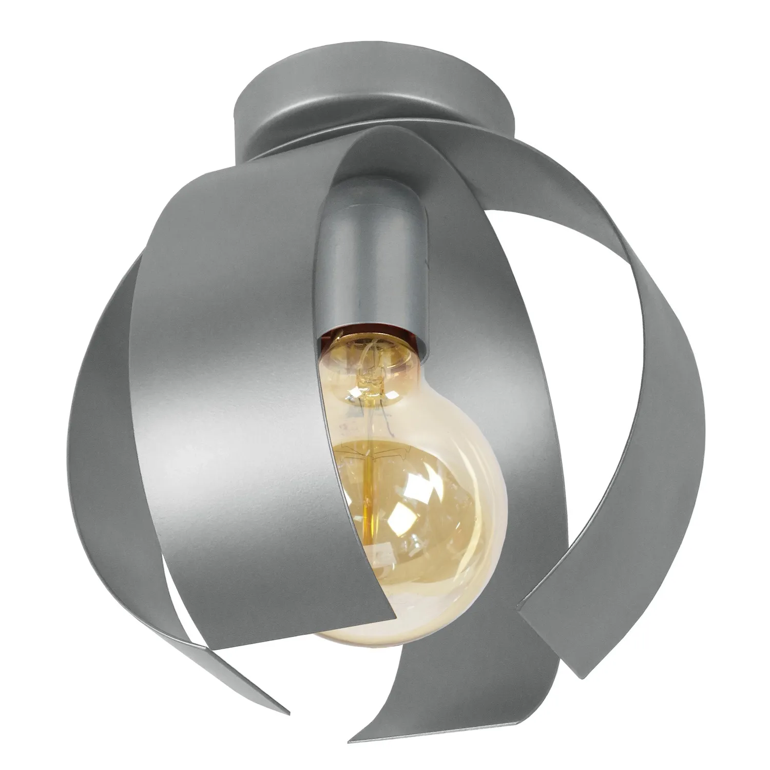Tosel Malville plafoniera metallo bianco avorio 19 cm