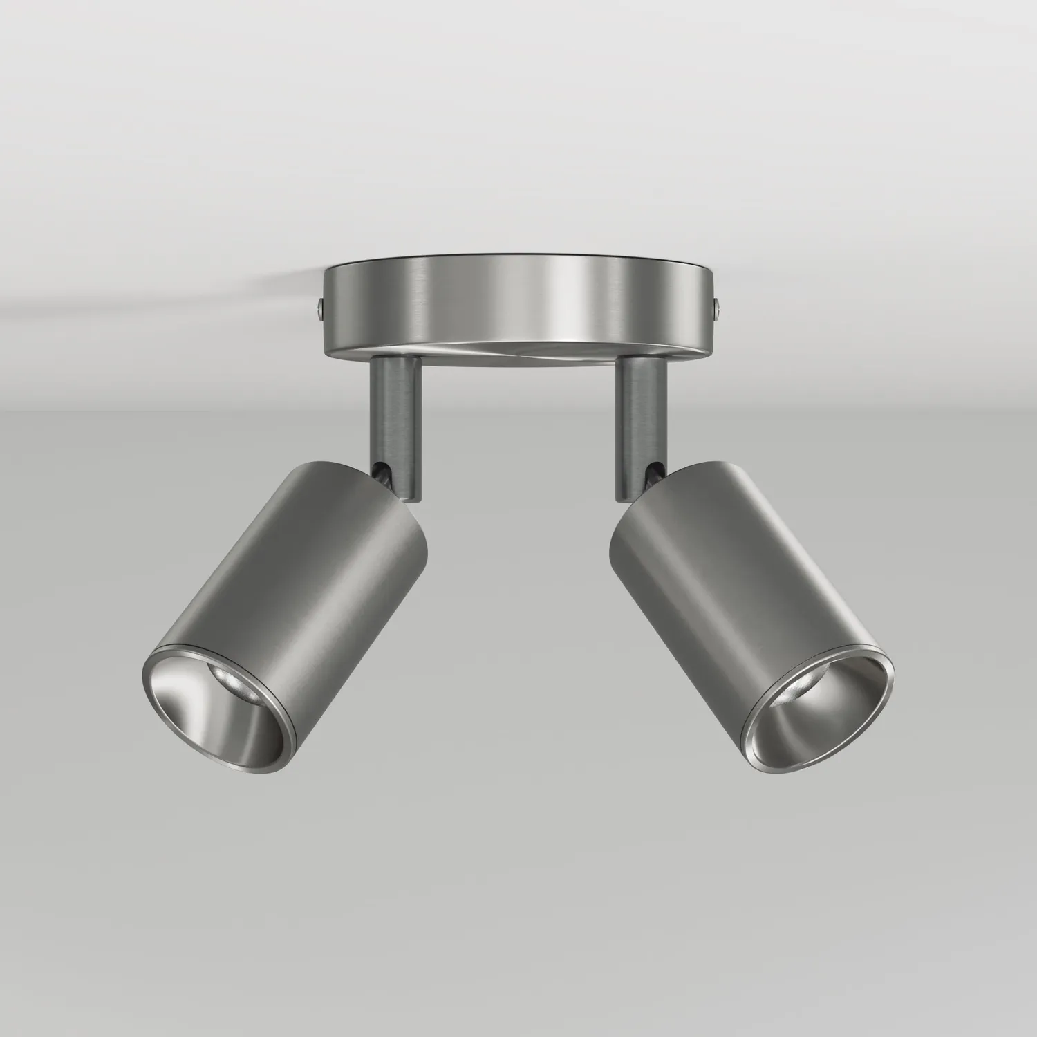 Creative Cables Bispot Applique 2 Faretti GU10 Titanio LED