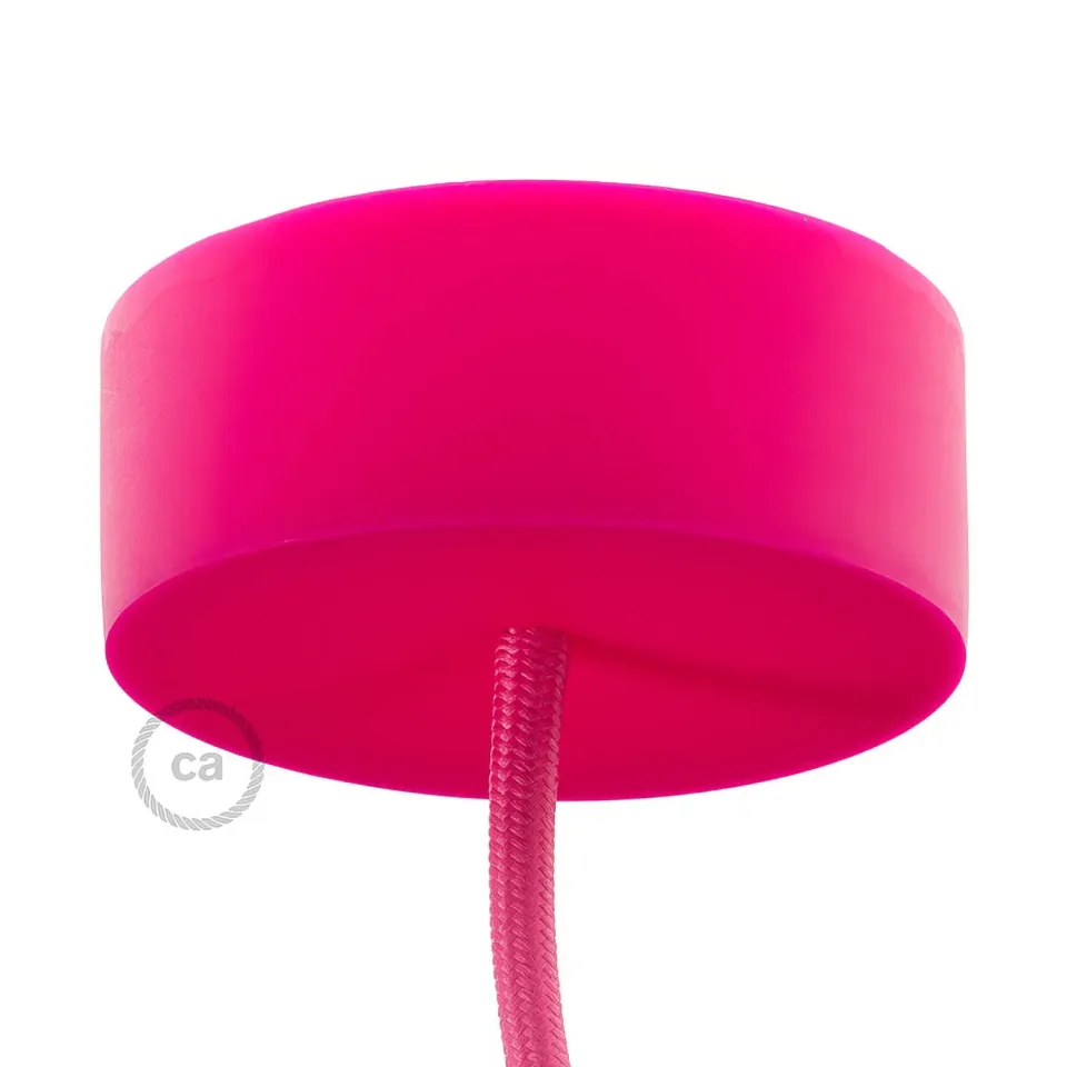 Creative Cables rosone silicone cilindrico fucsia
